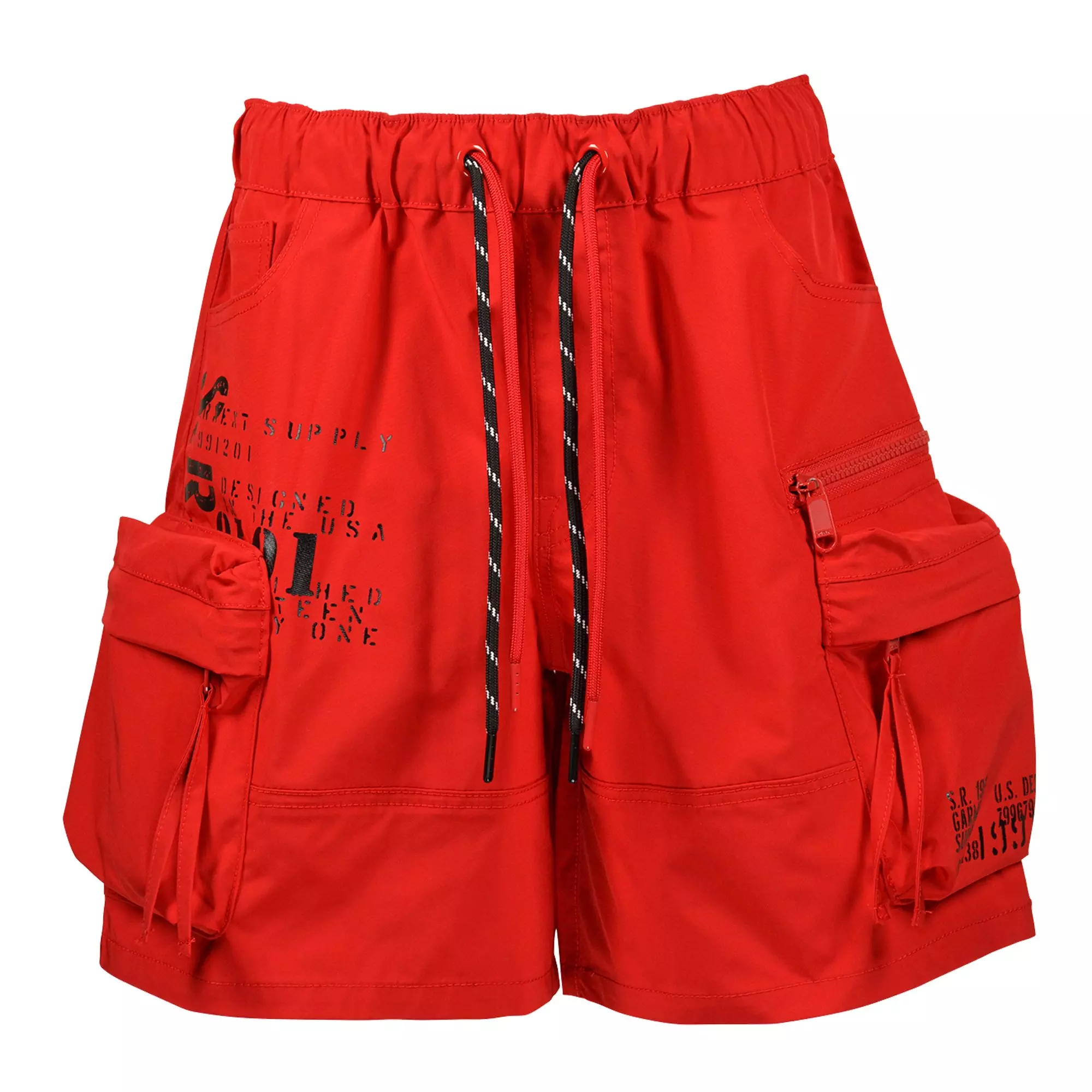 Smoke Rise Big Boys' Nylon Shorts - Red - RED