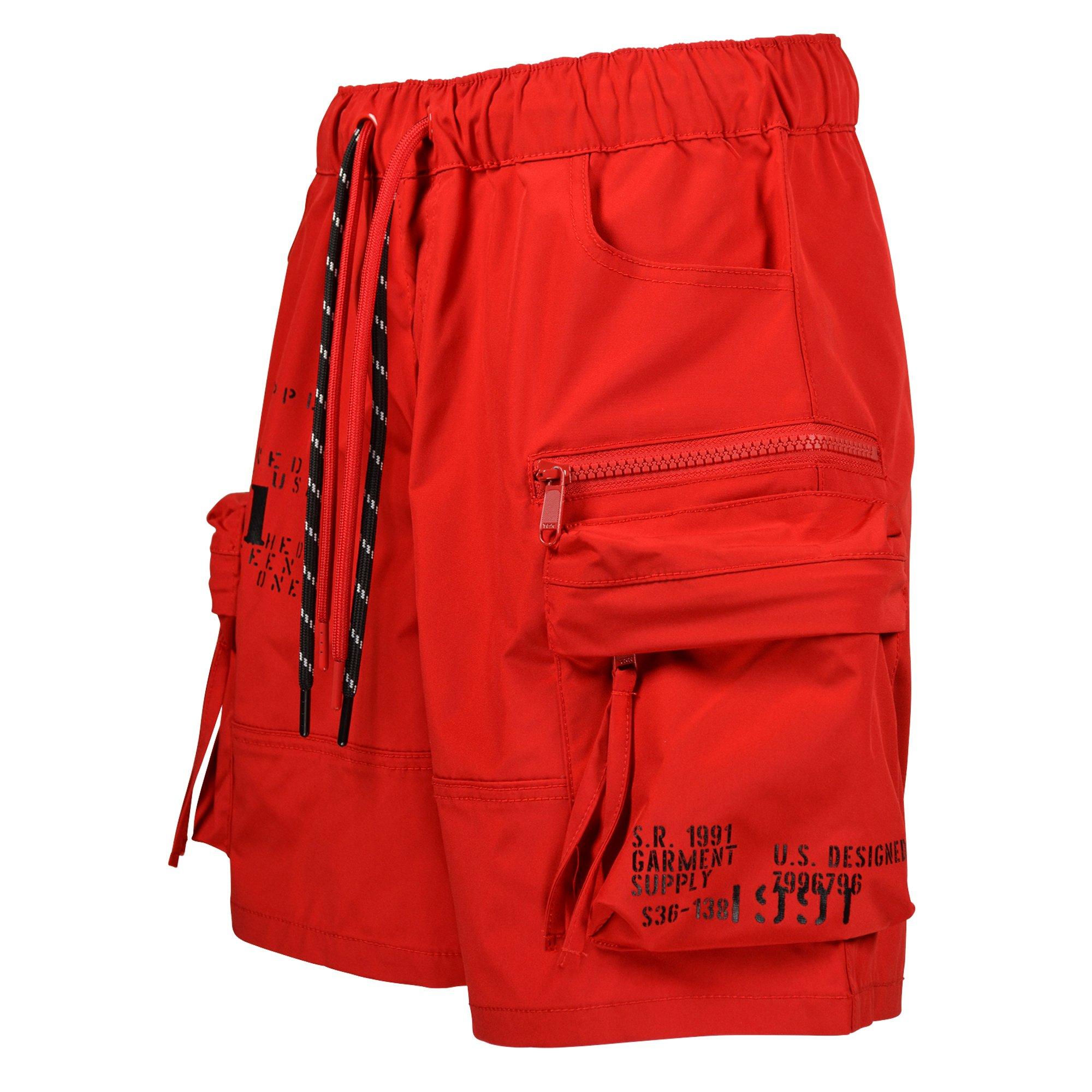 CVTVLIST NYLON POCKET SHORTS“RED”サイズ2 BSN SPORTS Men's Agility