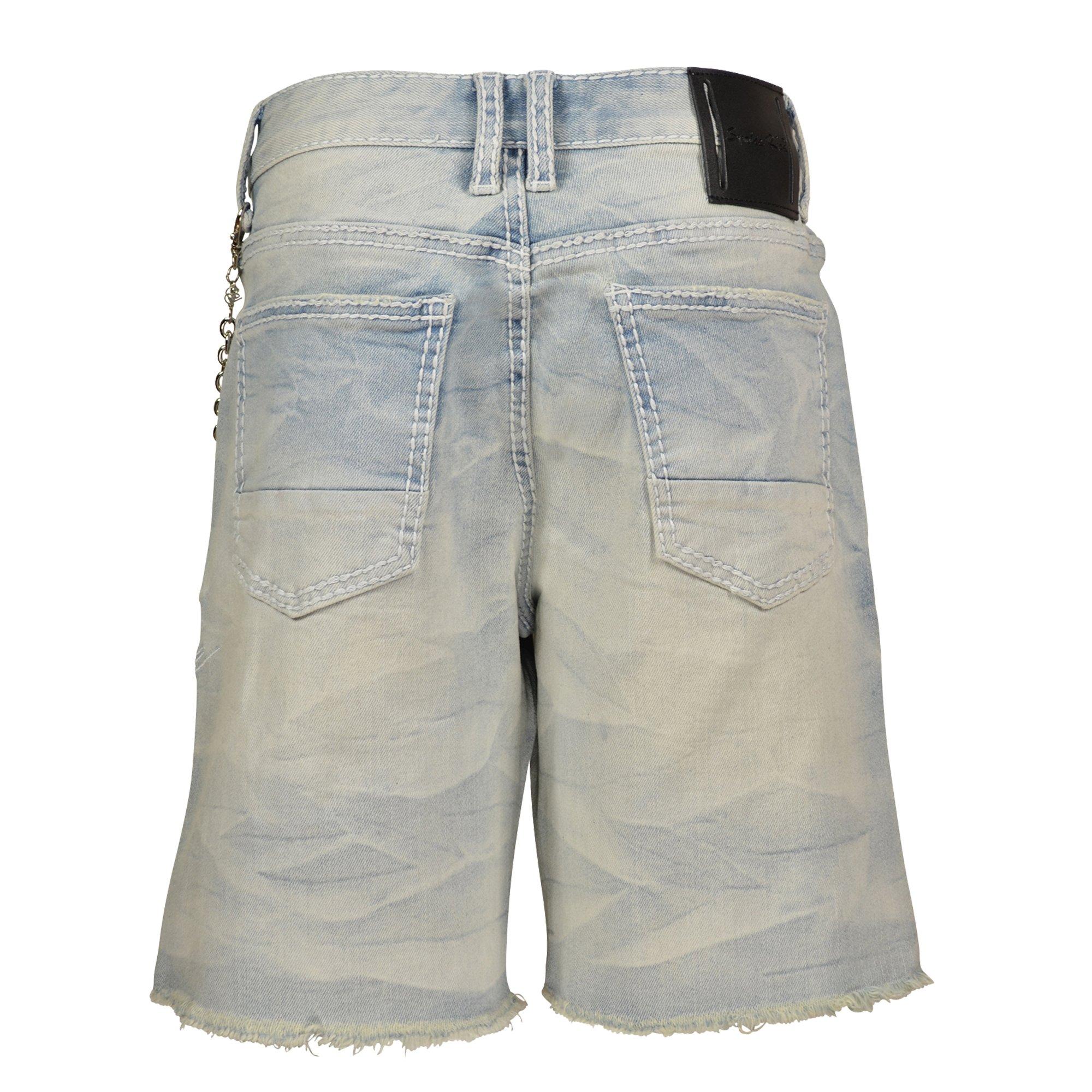 Smoke Rise Big Boys' Pearl Brant Blue Shorts - BLUE Thumbnail View 2