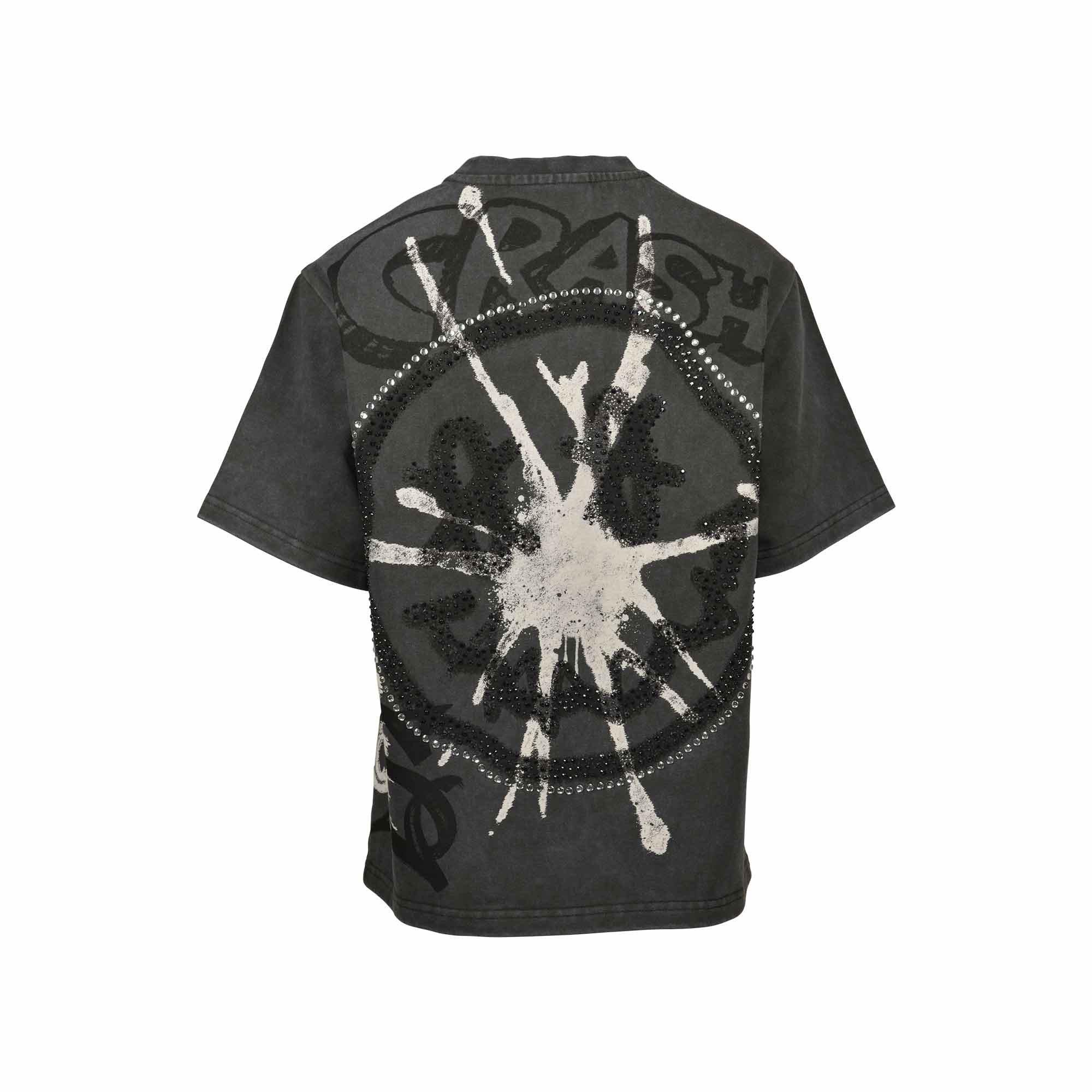 Smoke Rise Big Boys' Smiley Tee - Graphite - GREY Thumbnail View 2