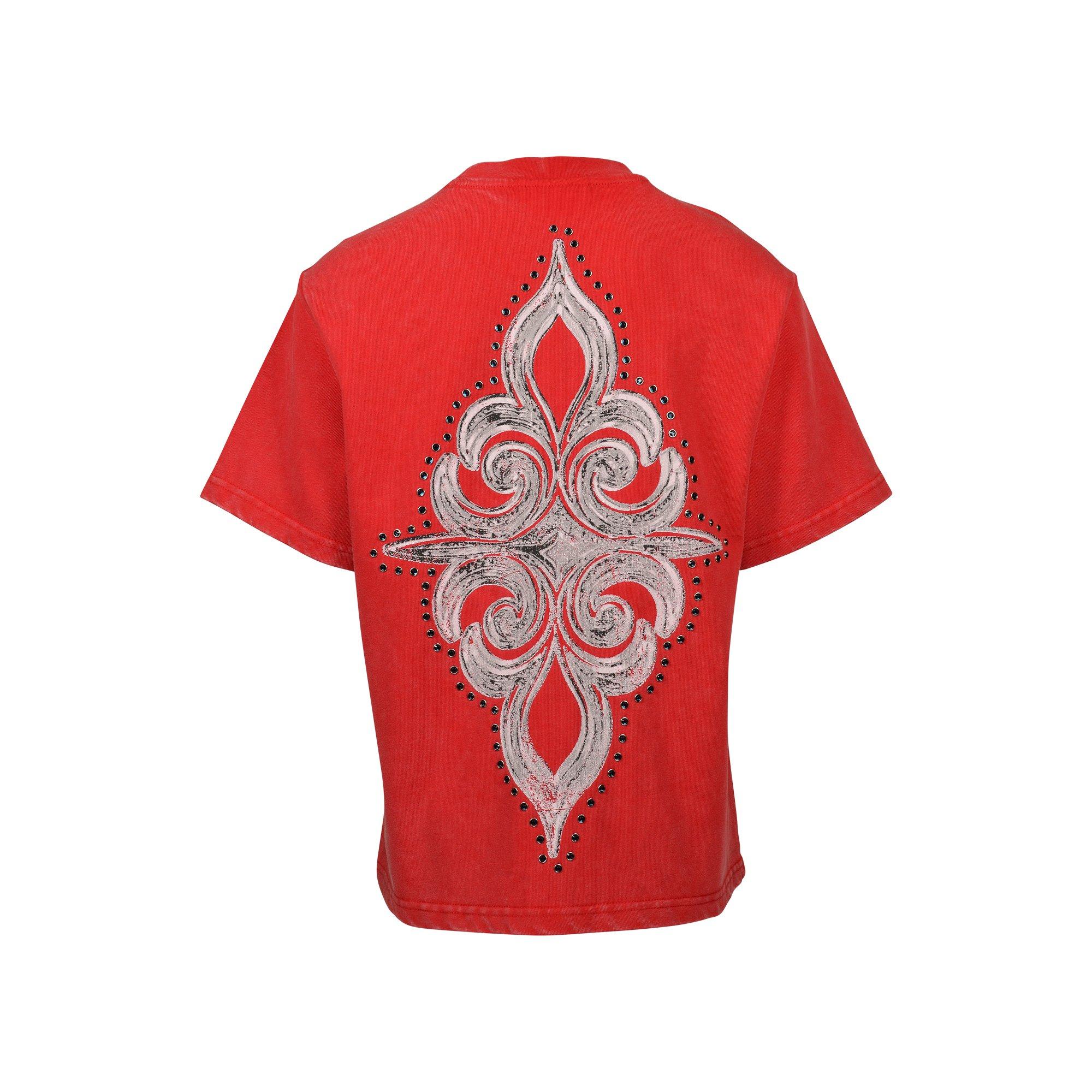 Smoke Rise Big Boys' Luminous Tee - RED Thumbnail View 2