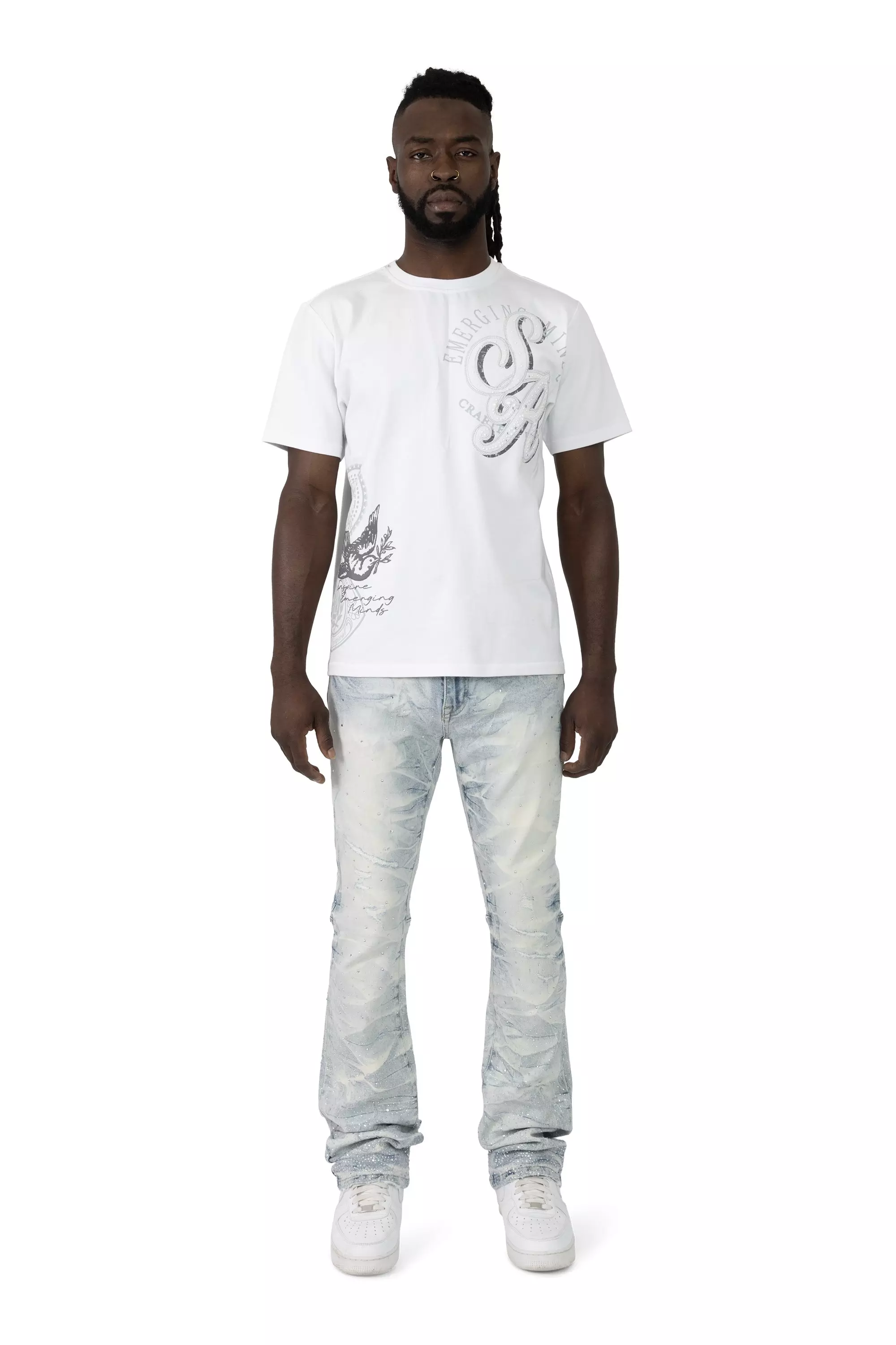 Smoke Rise Men's Visionary Tee - White - WHITE