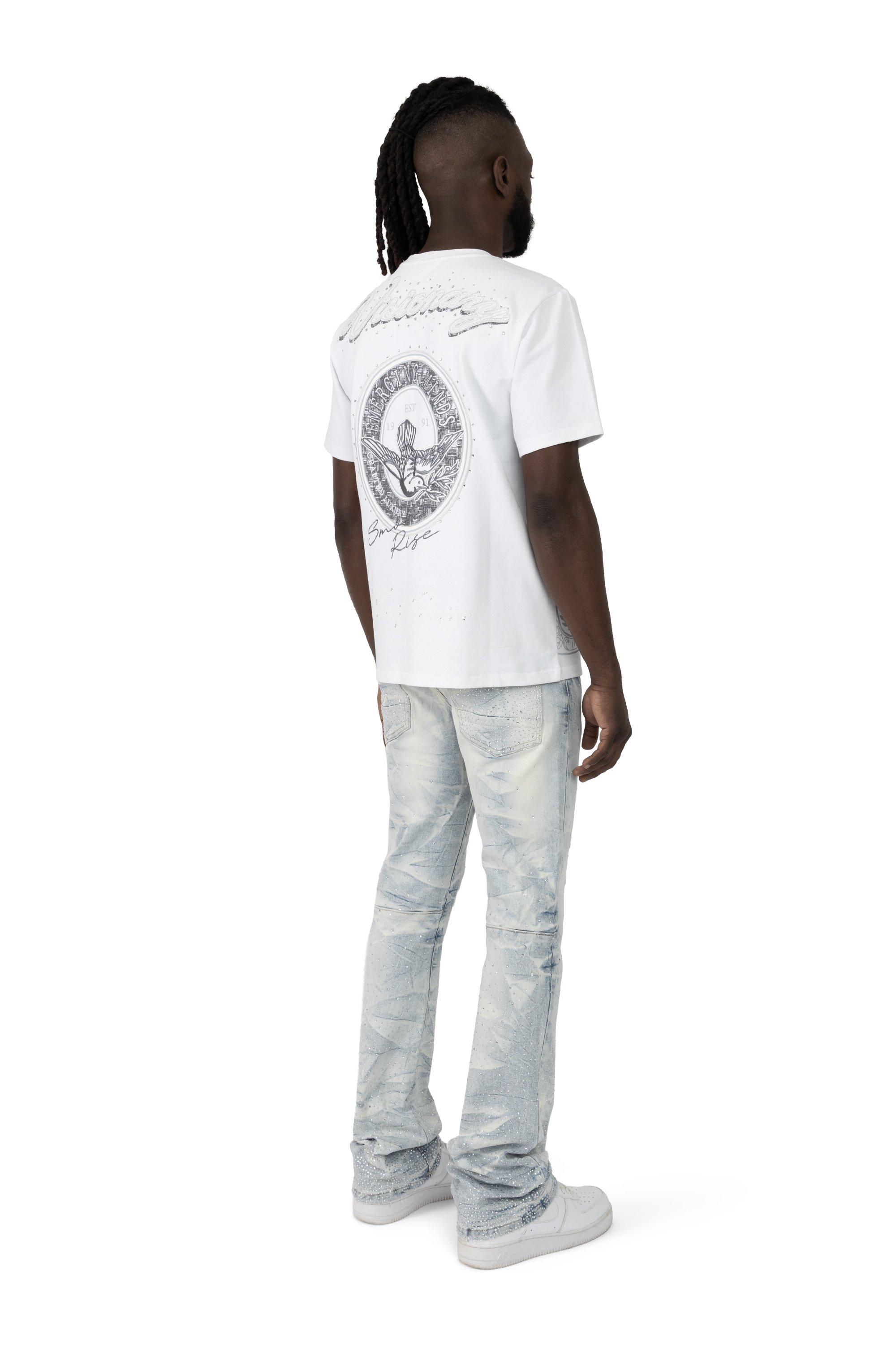 Smoke Rise Men's Visionary Tee - White - WHITE Thumbnail View 7