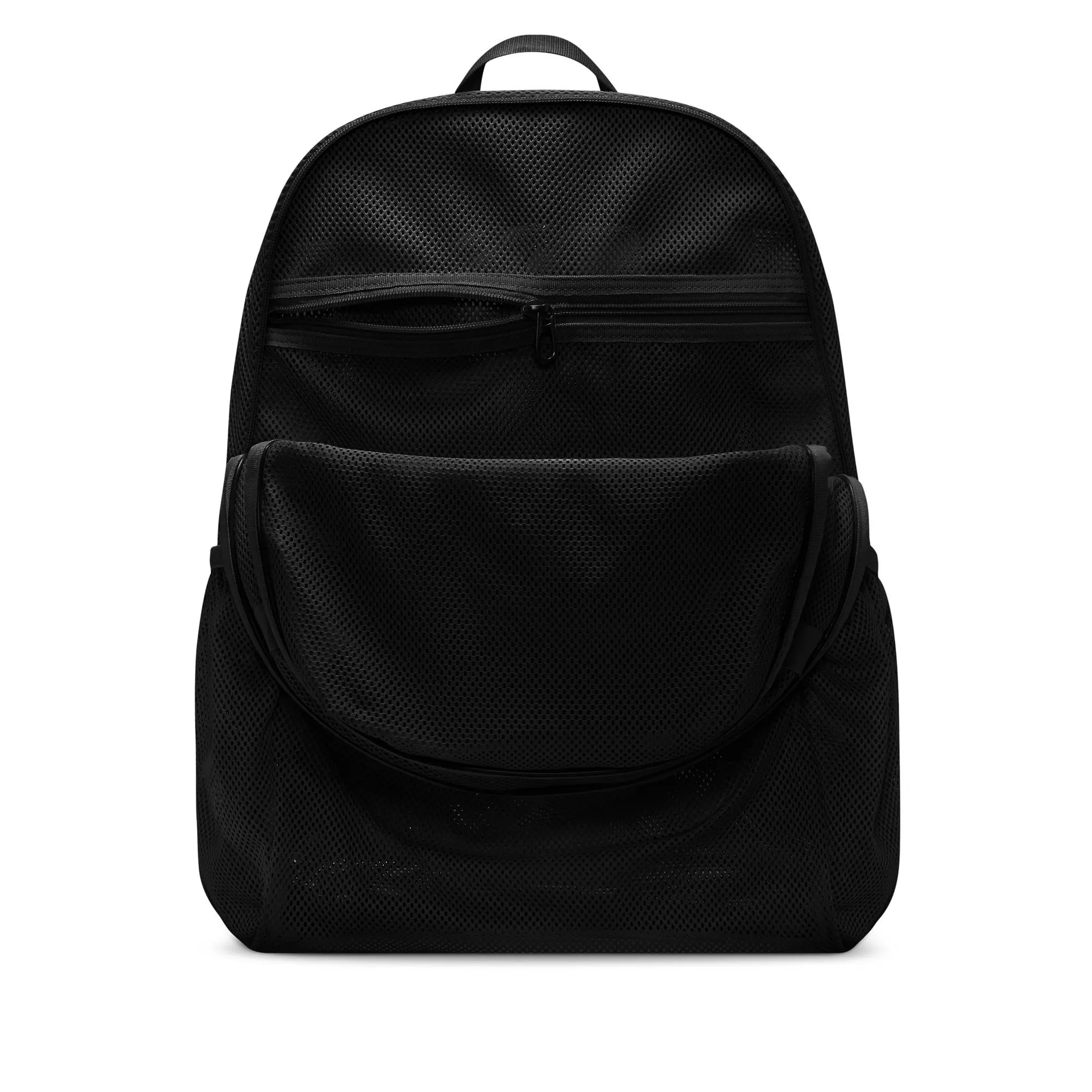 Nike Brasilla Mesh Backpack - BLACK/WHITE