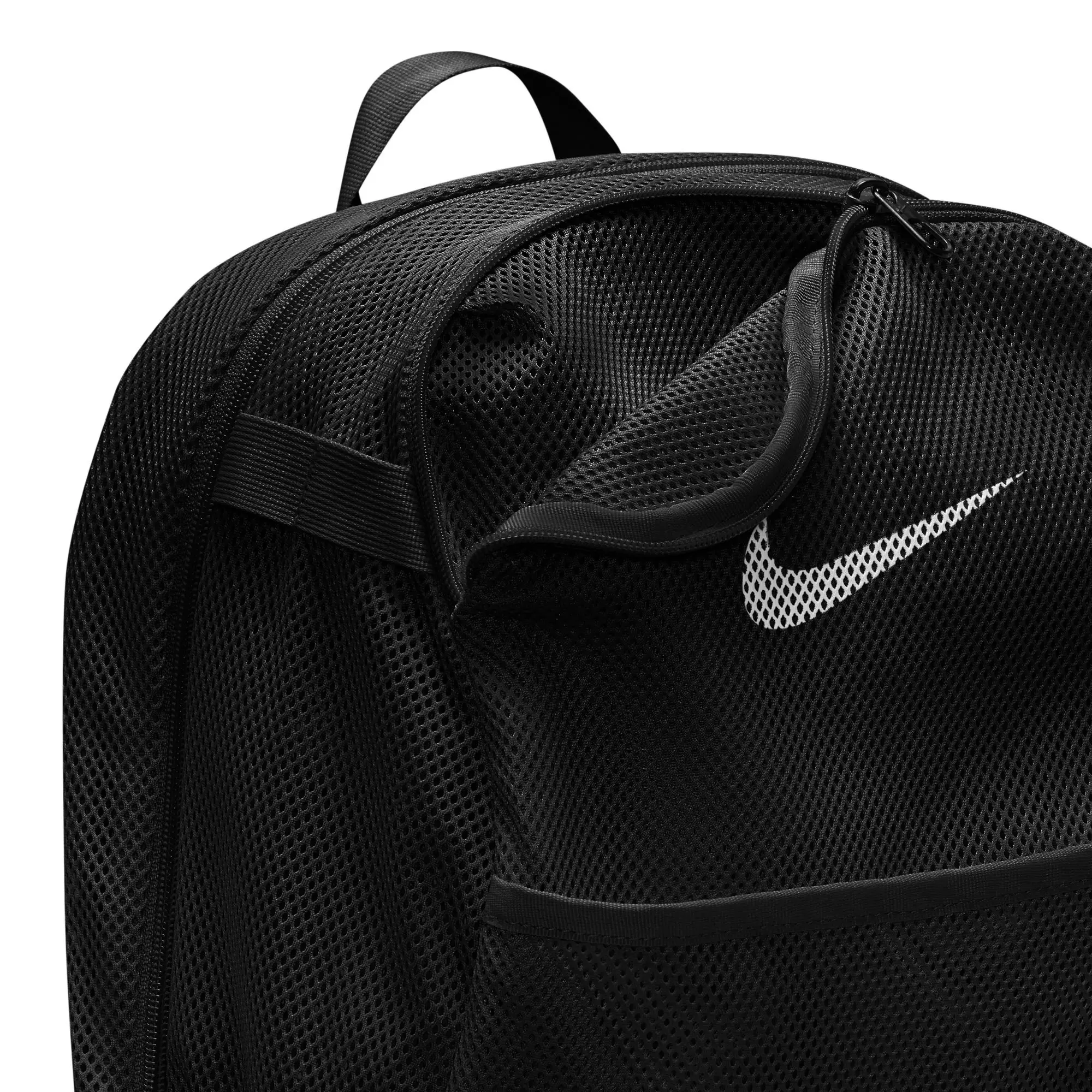 Nike Brasilla Mesh Backpack - BLACK/WHITE