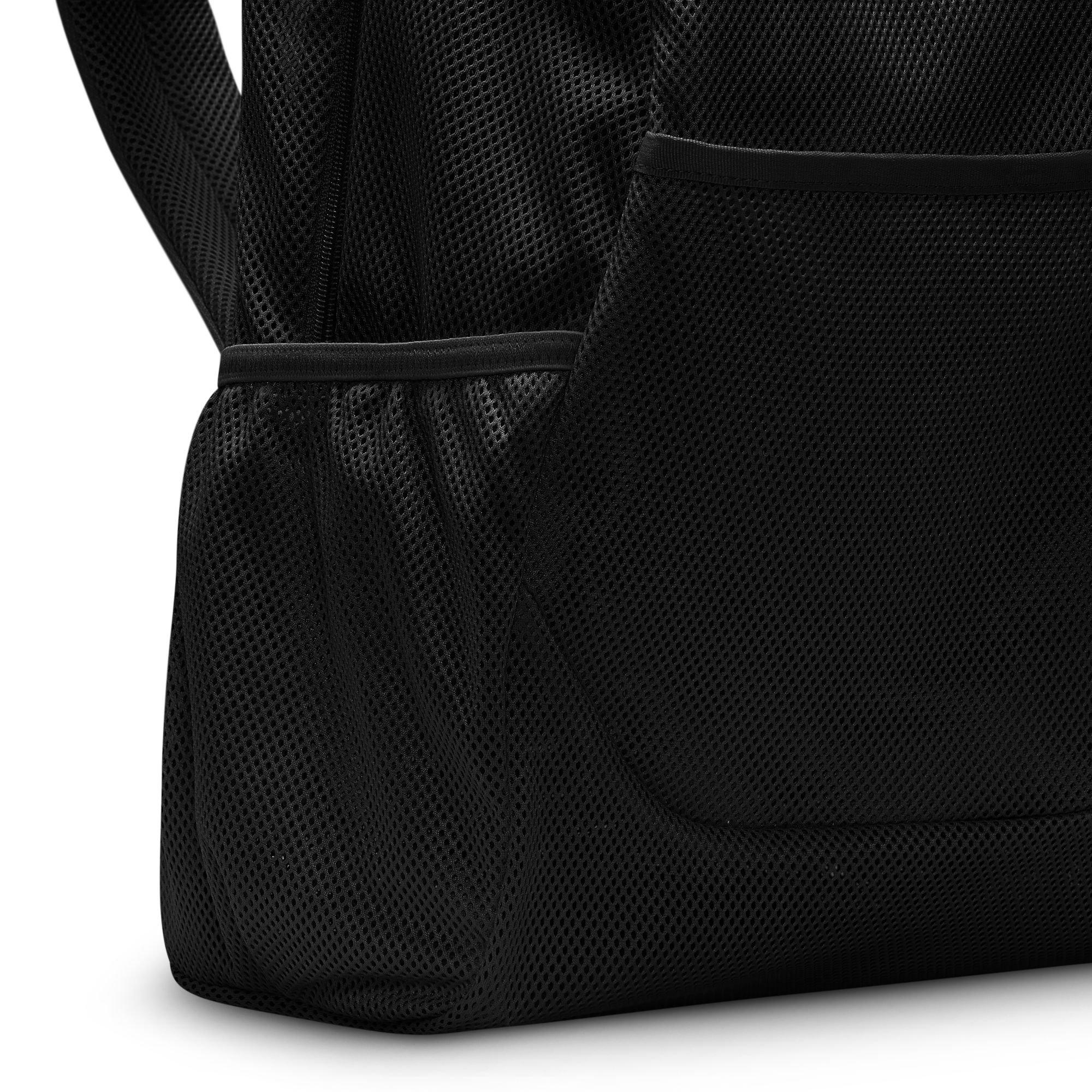 Nike Brasilla Mesh Backpack - BLACK/WHITE Thumbnail View 7