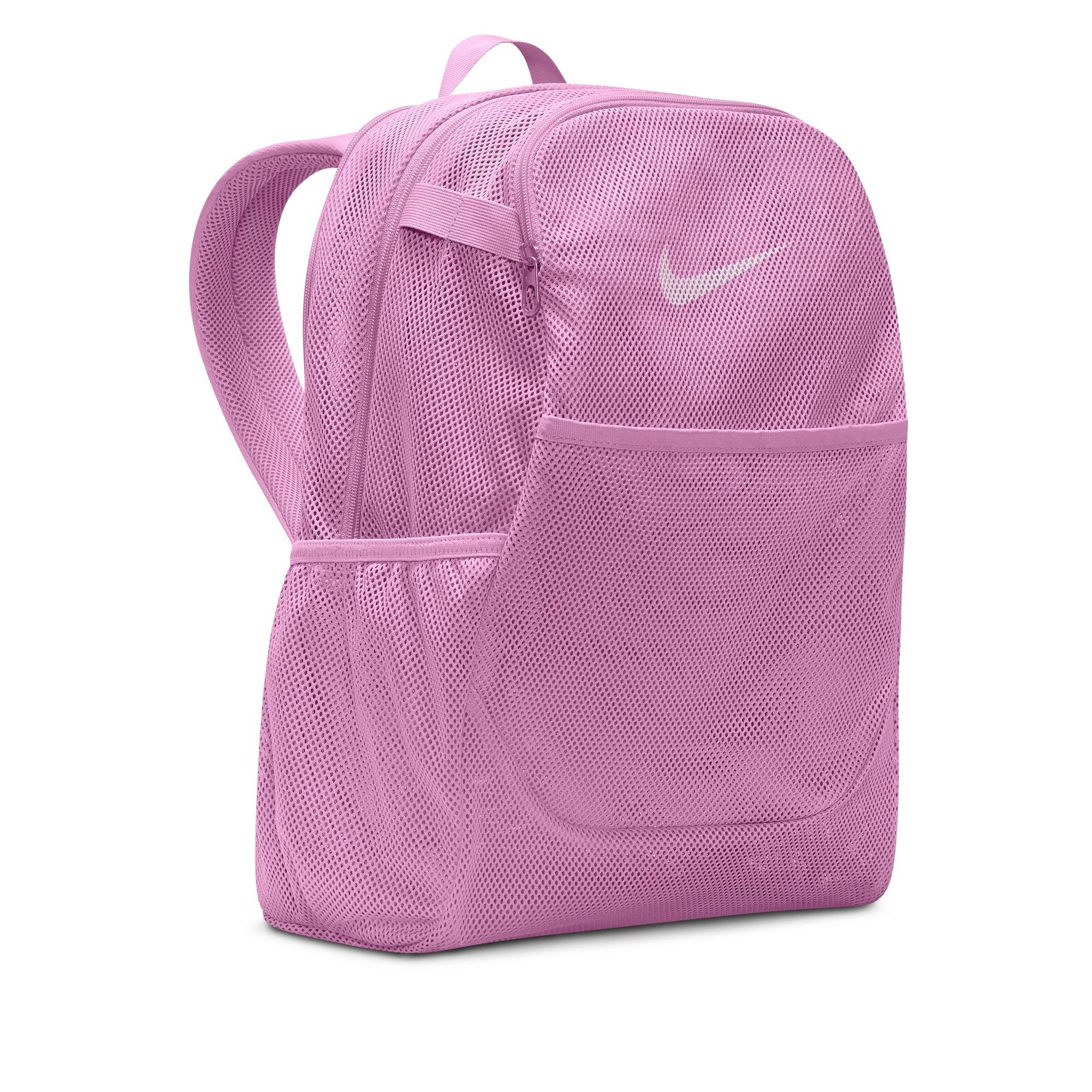 Nike Brasilia Mesh Backpack-Pink/Black - PINK/BLACK Thumbnail View 3
