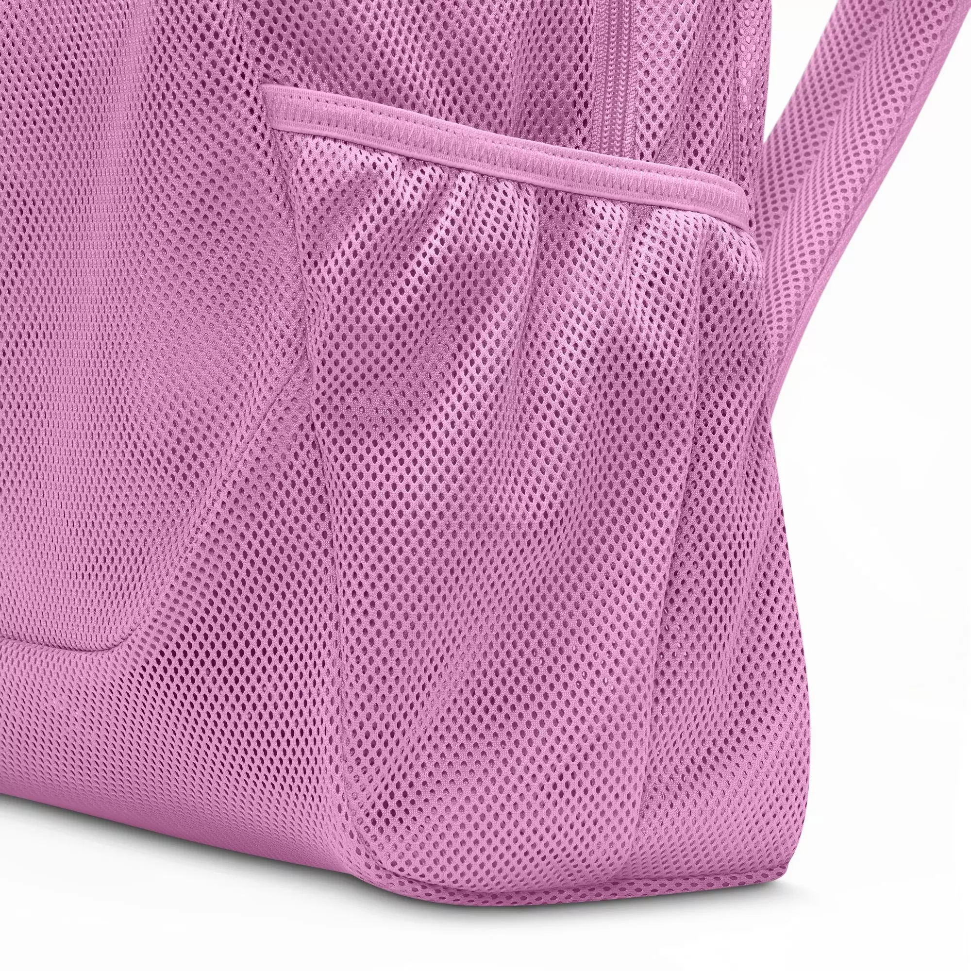 Nike Brasilia Mesh Backpack-Pink/Black - PINK/BLACK