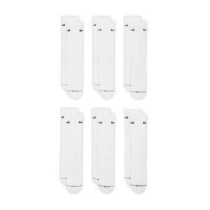 Nike Everyday Elevated Crew Socks (6 Pairs)-White
