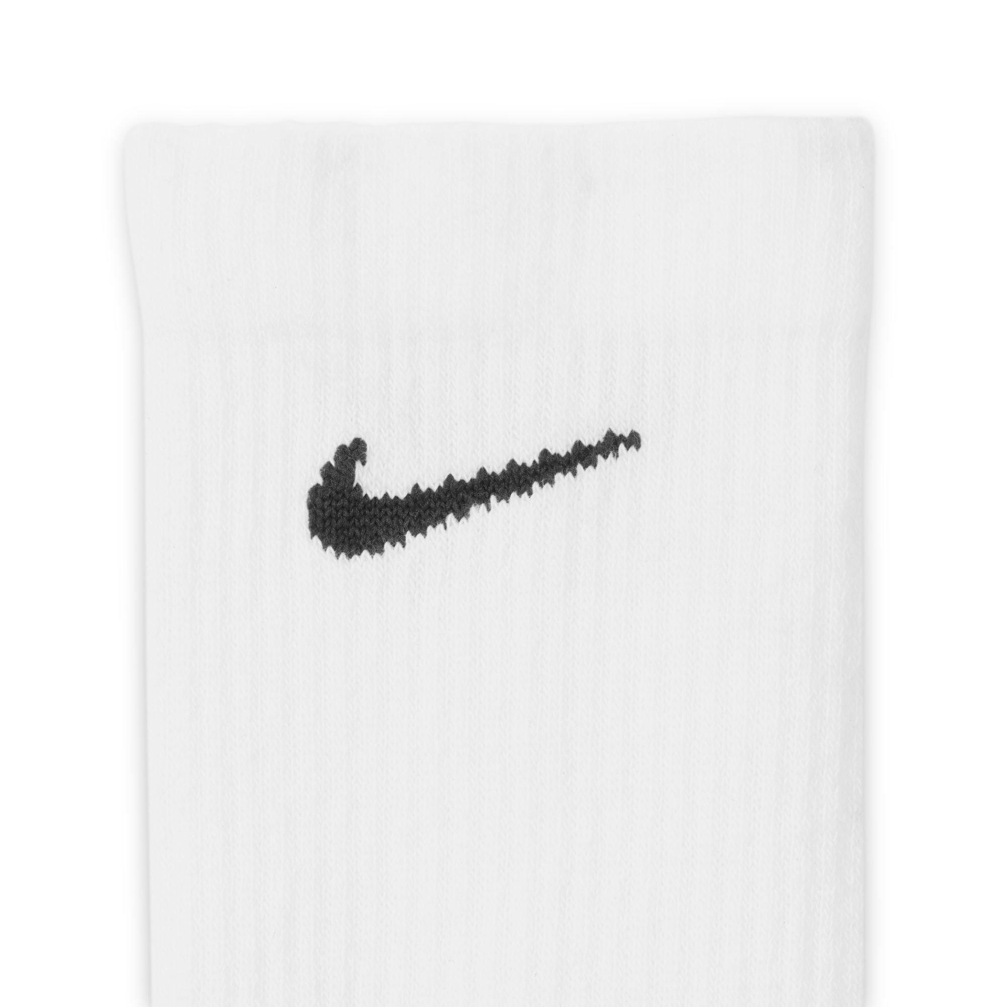 Nike Everyday Elevated Crew Socks (6 Pairs)-White - WHITE Thumbnail View 4