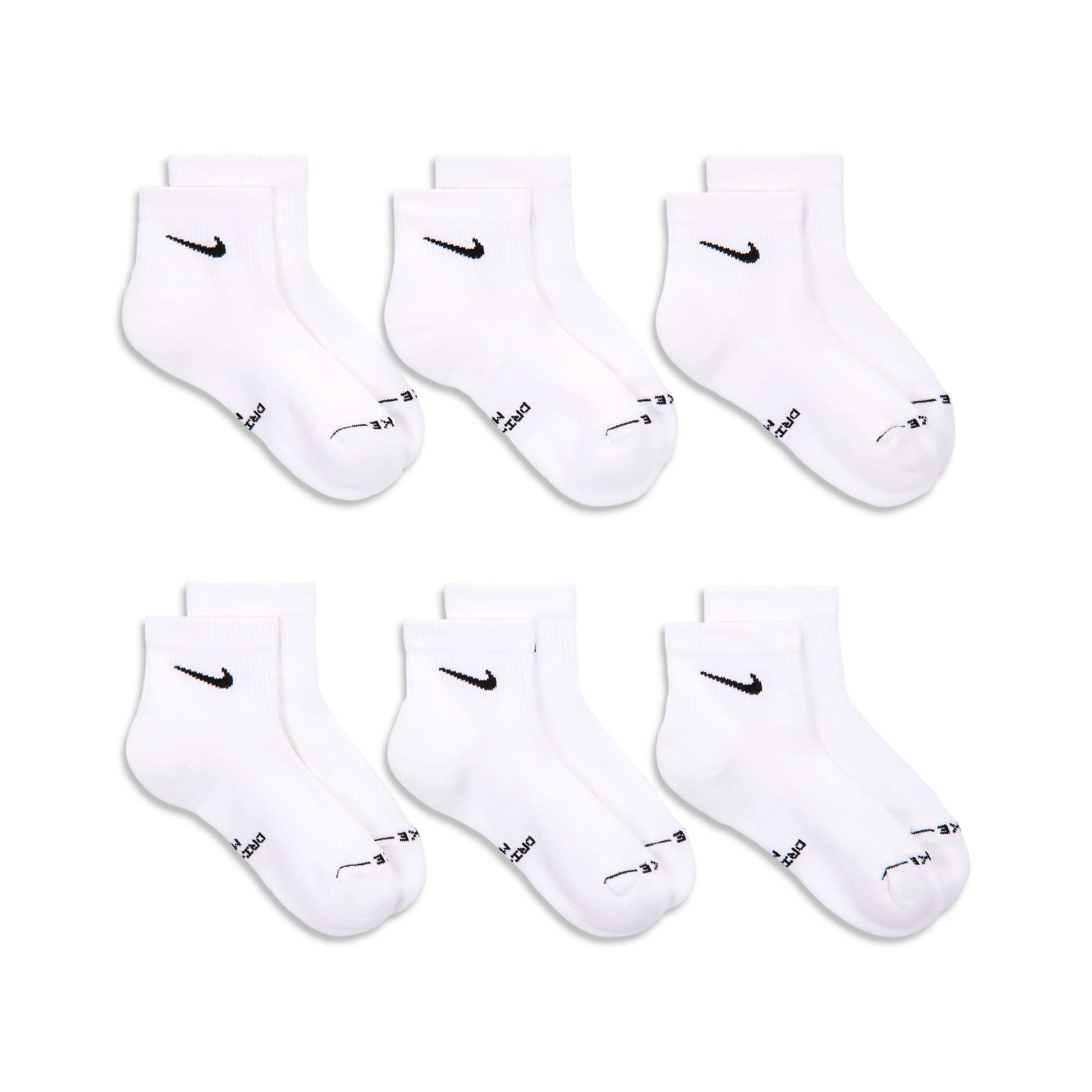 Nike Everyday Elevated Ankle Socks (6 Pairs) - White - WHITE Thumbnail View 3