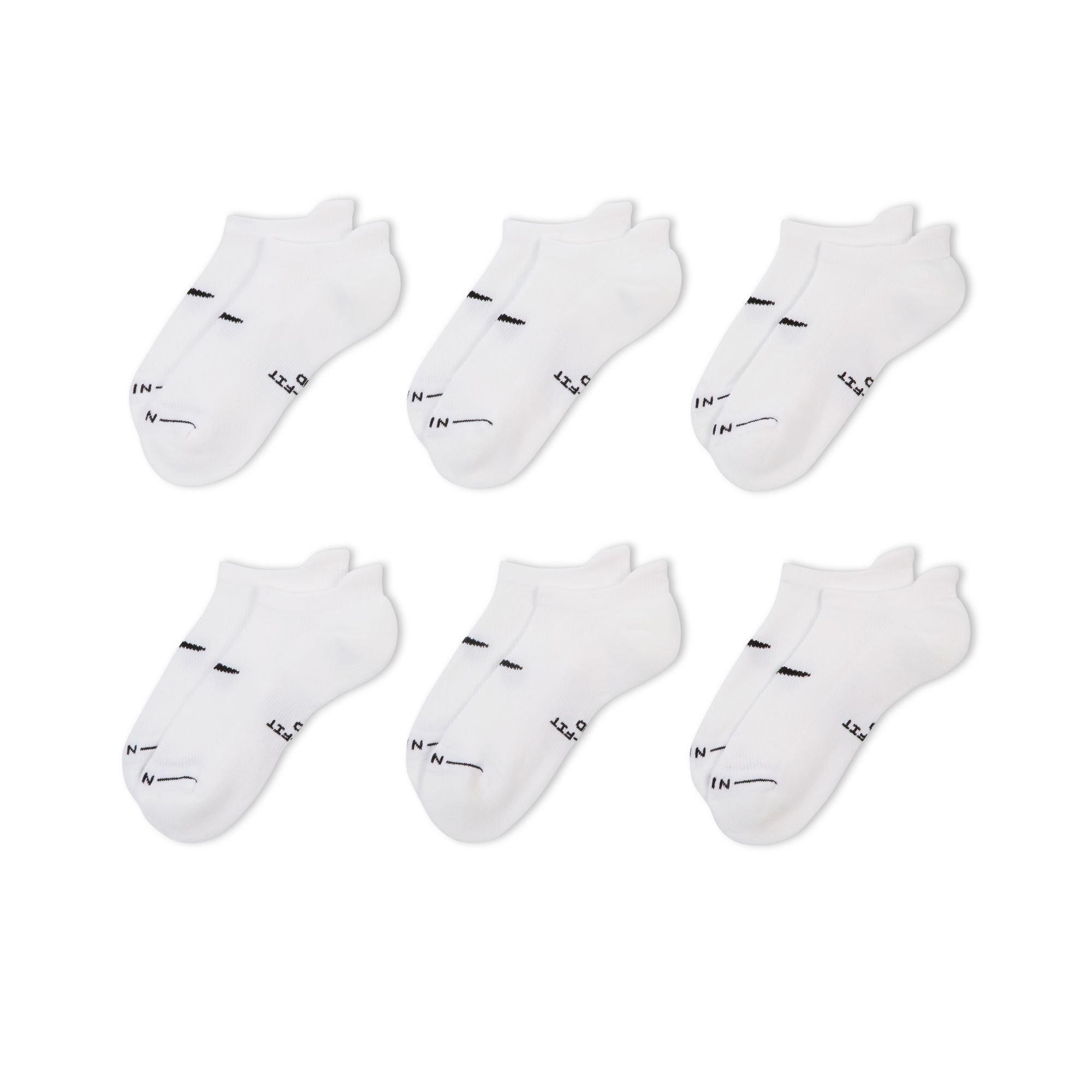 Nike Everyday Elevated No-Show Socks (6 Pairs) - White - WHITE Thumbnail View 2