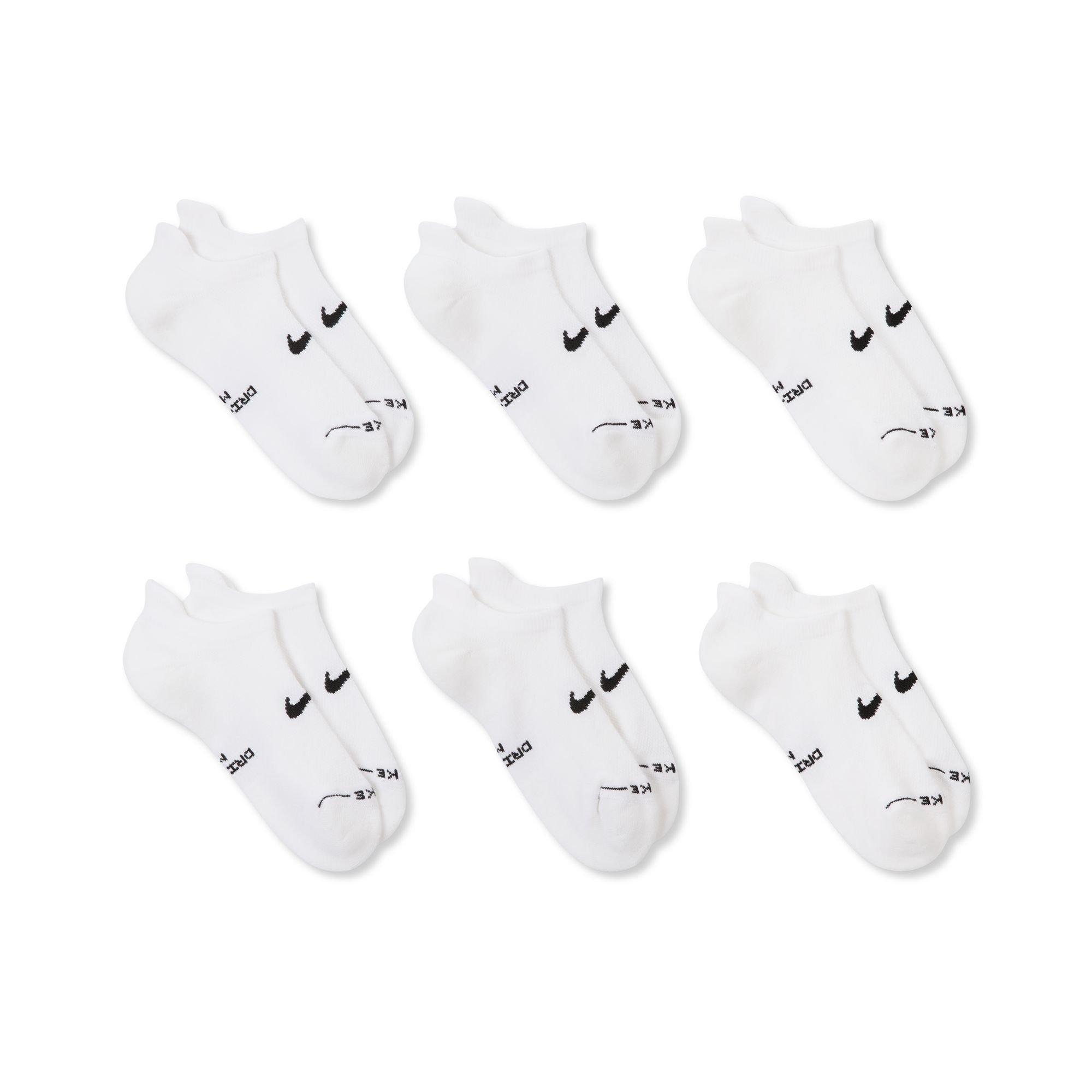 Nike Everyday Elevated No-Show Socks (6 Pairs) - White - WHITE Thumbnail View 3