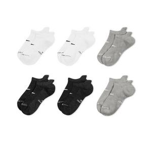 Nike Everyday Elevated No-Show Socks (6 Pairs) - Black/White/Grey