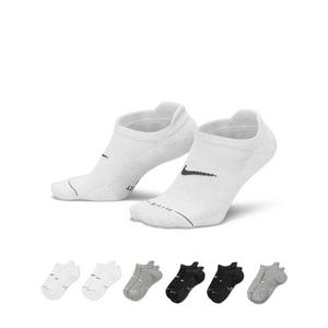 Nike Everyday Elevated No-Show Socks (6 Pairs) - Black/White/Grey
