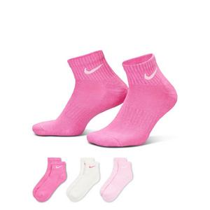 Nike Everyday Cushioned Training Ankle Socks (3 Pairs) - Pink