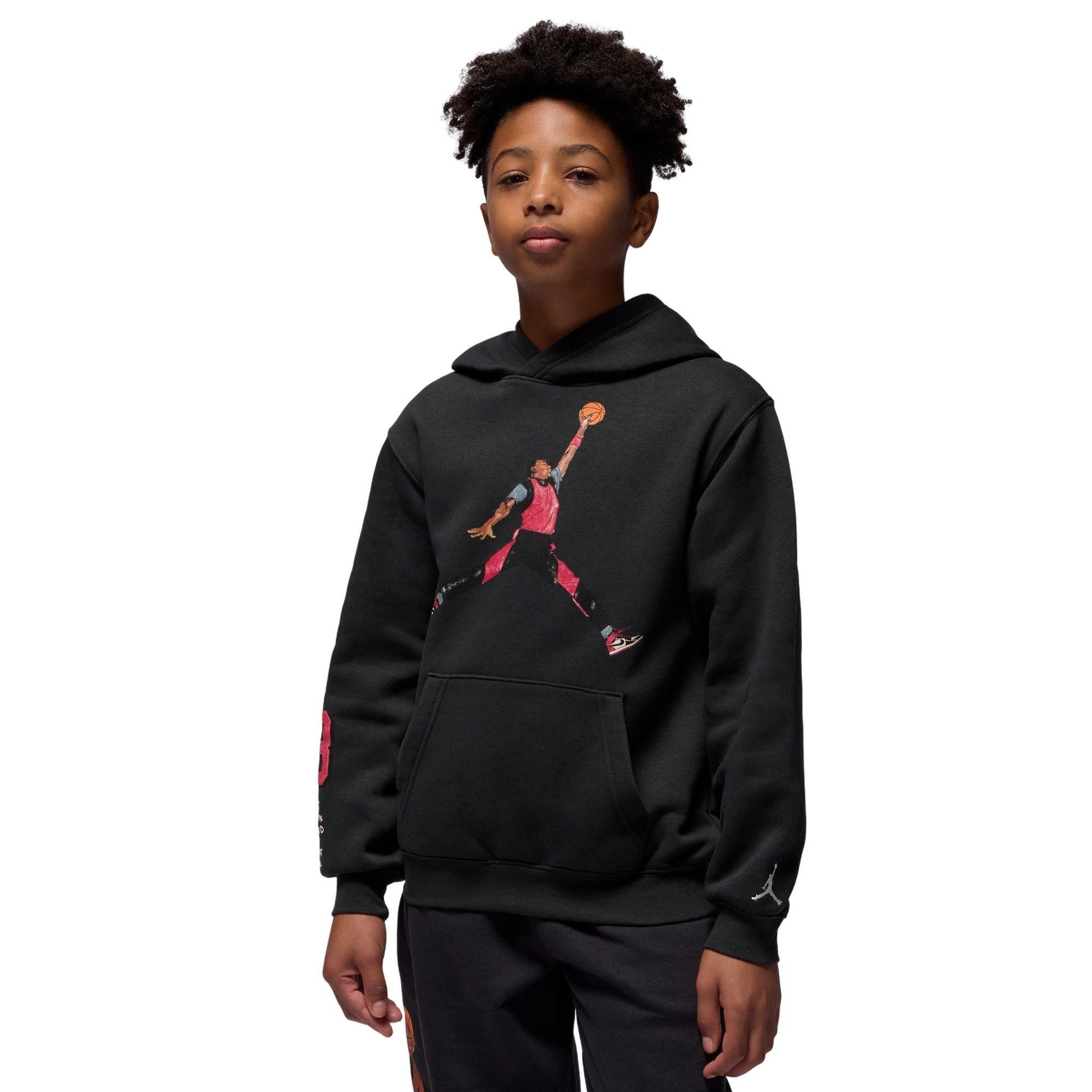 Jordan ペイントデザイン スウェットセット Jordan Big Boys' Sketch Hoodie Shimmer Fleece | Hibbett