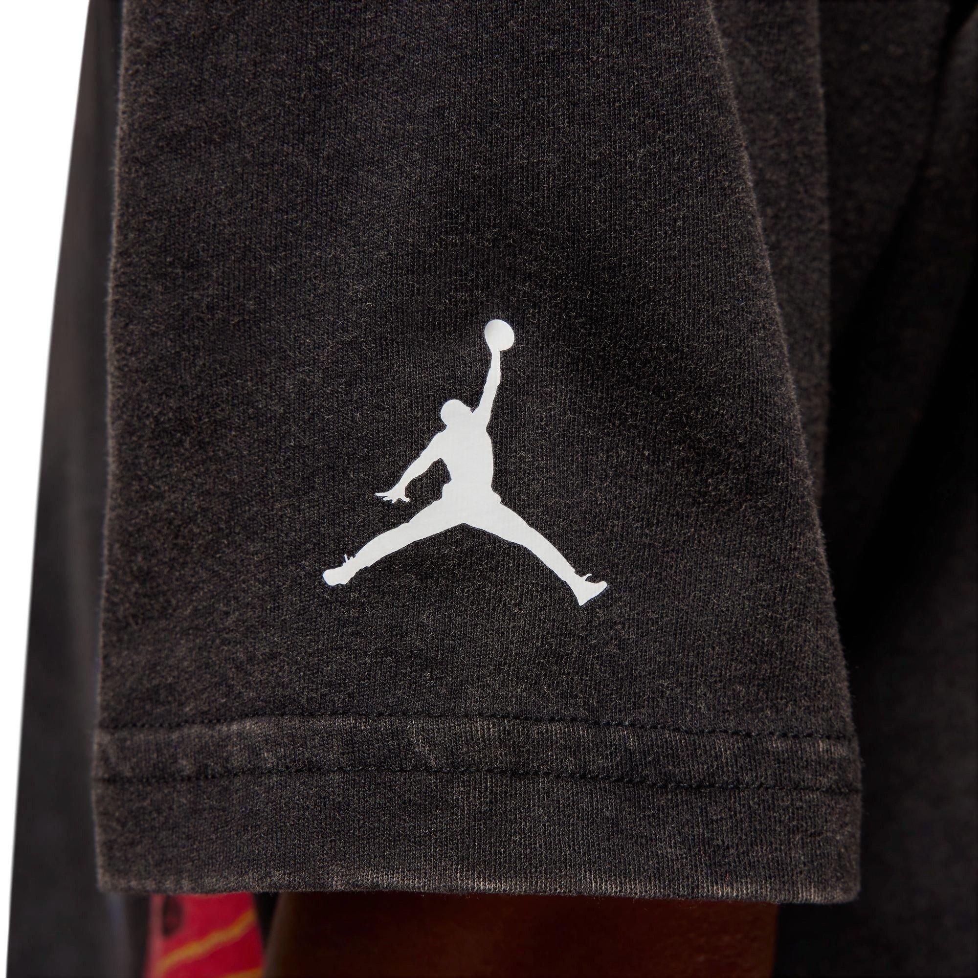 Jordan Big Boys' Vegas Tee - BLACK/MULTI Thumbnail View 4