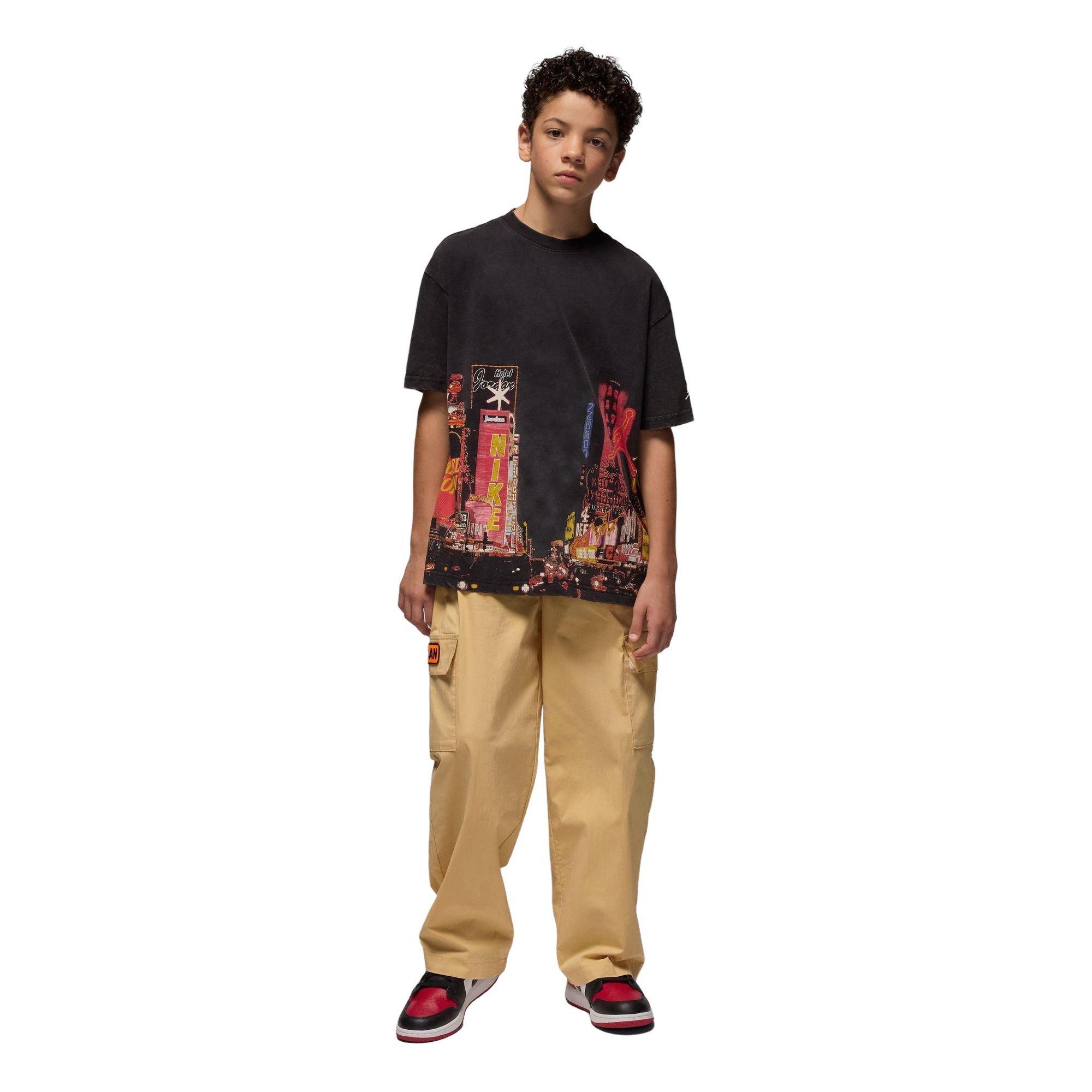 Jordan Big Boys' Vegas Tee - BLACK/MULTI Thumbnail View 5