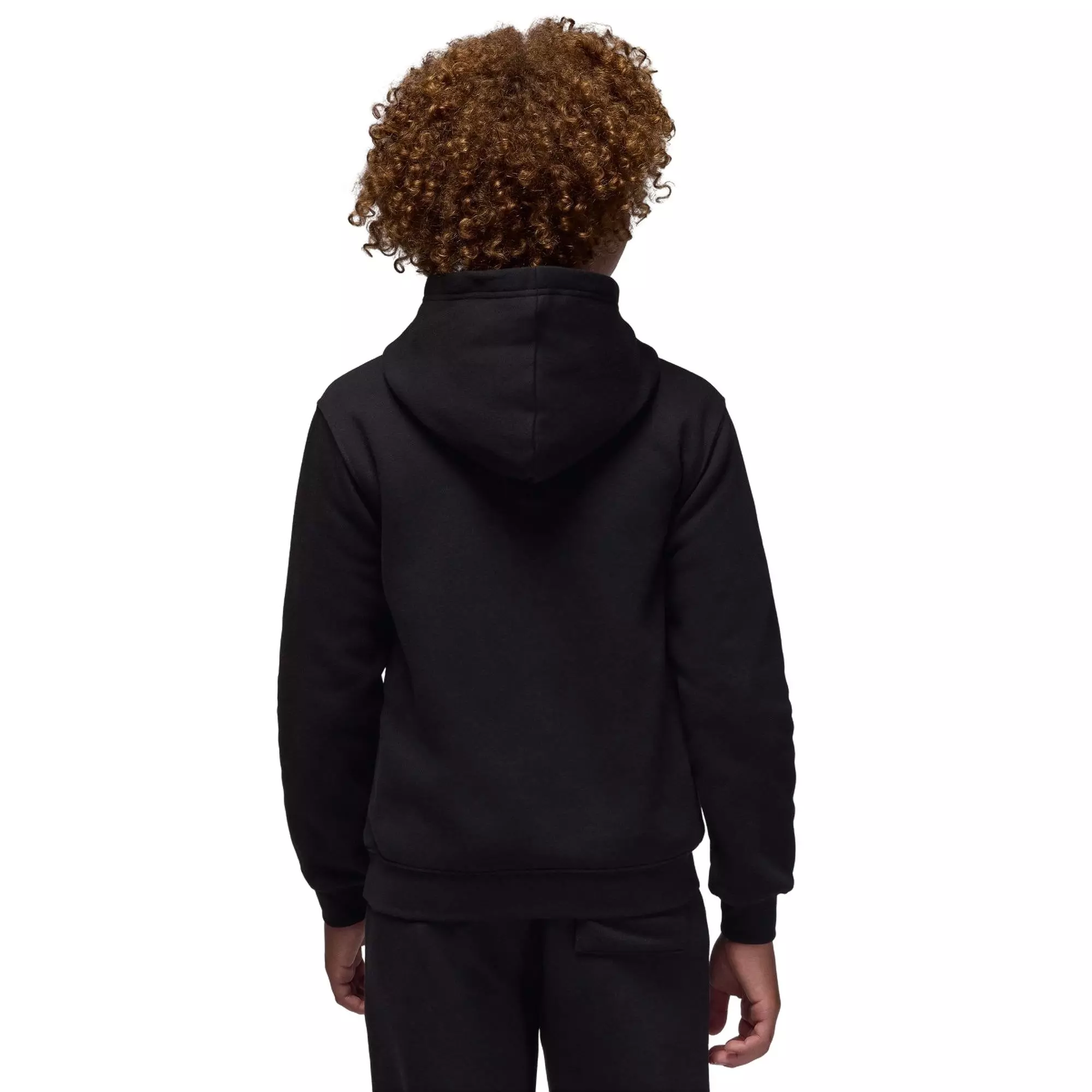 Jordan Big Boys' MVP Fleece Hoodie - Black - BLACK