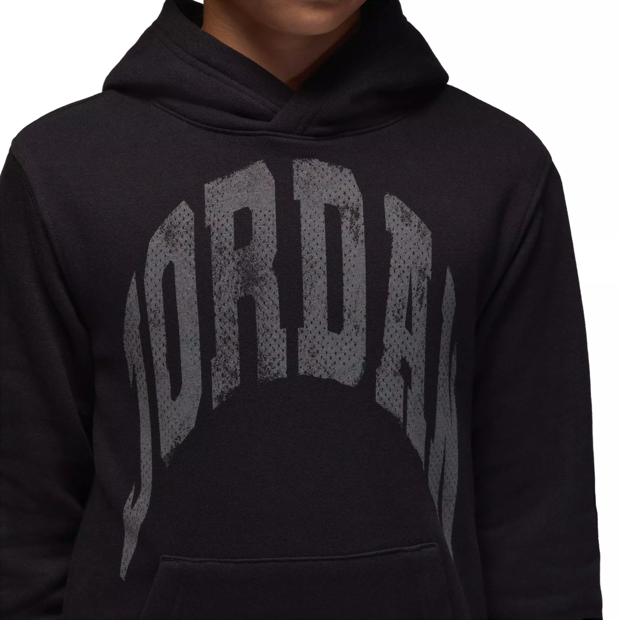 Jordan Big Boys' MVP Fleece Hoodie - Black - BLACK