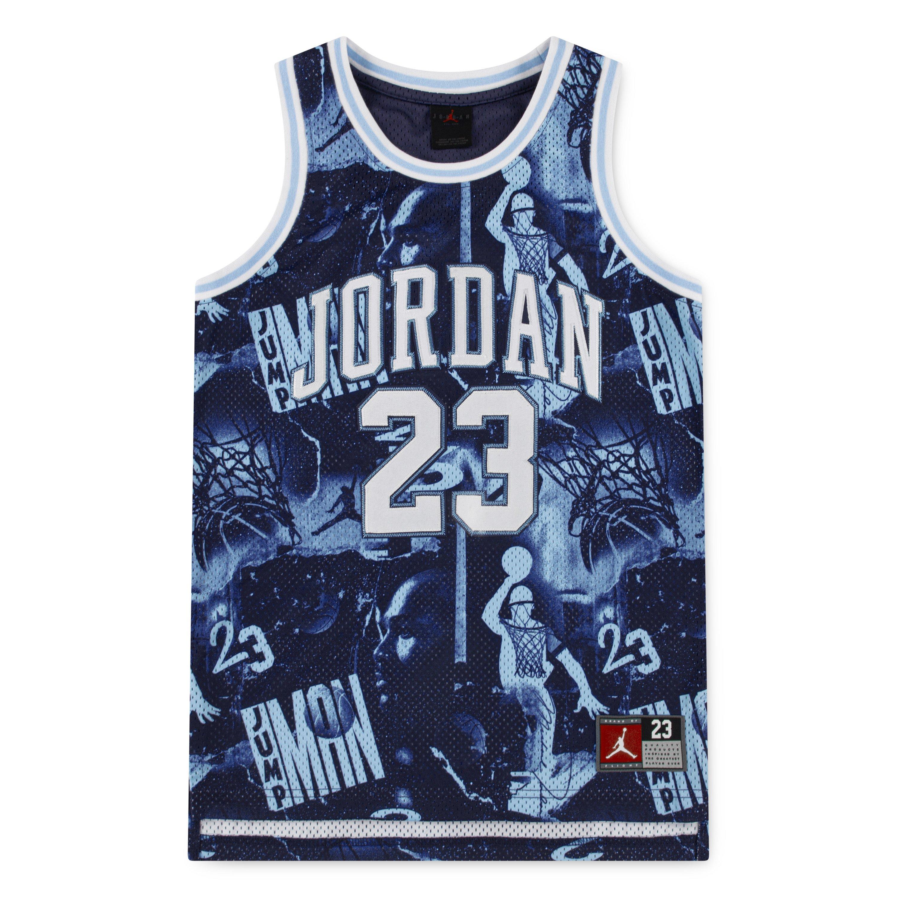 Jordan Big Boys' Blue/Multi Jersey
