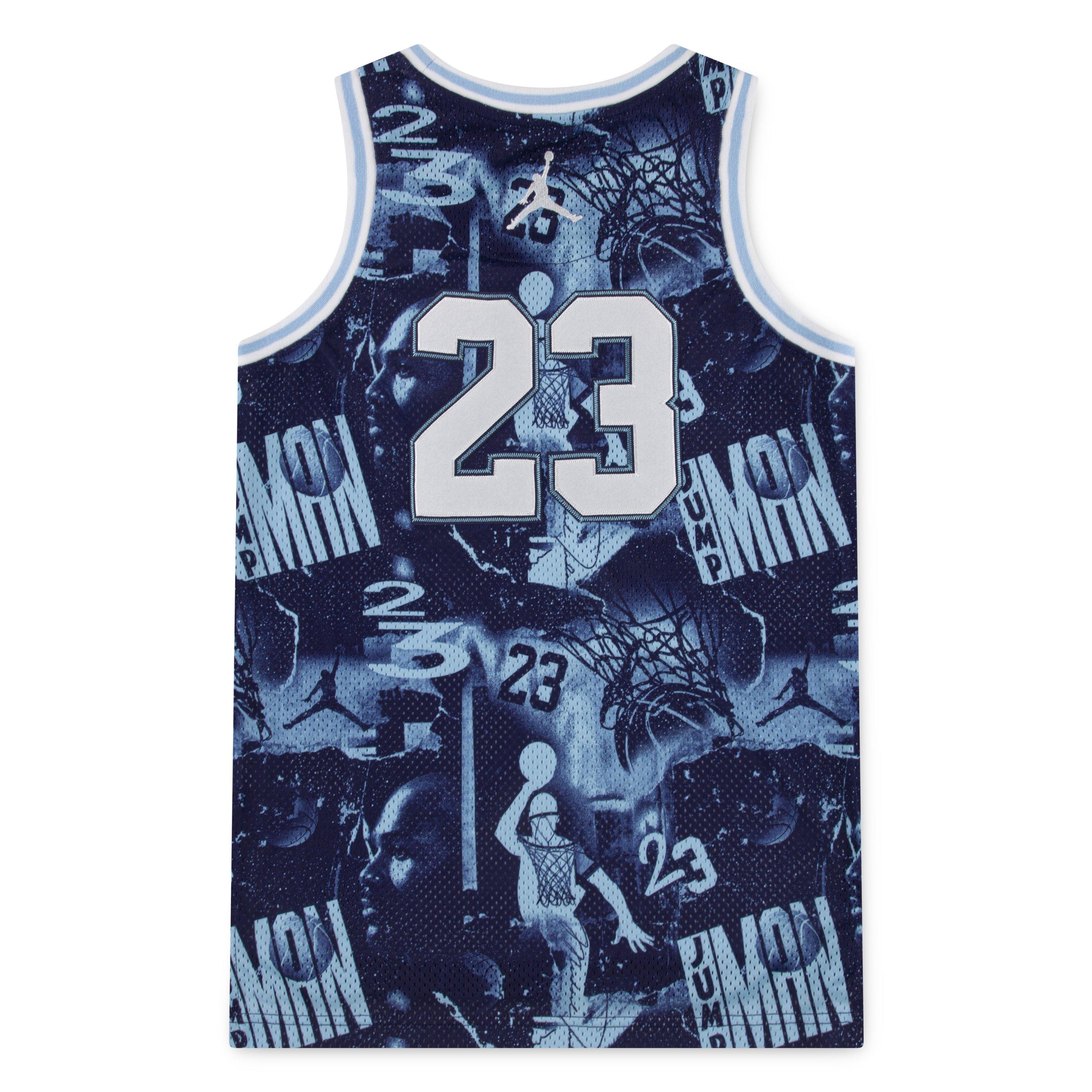 Jordan Big Boys' Blue/Multi Jersey