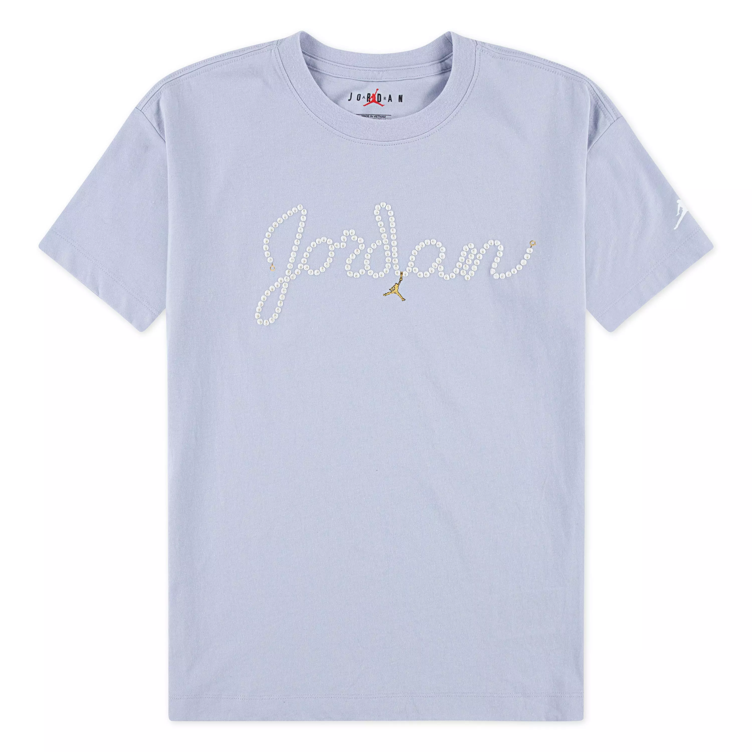 Jordan Big Girls' Pearl Tee  - GREY