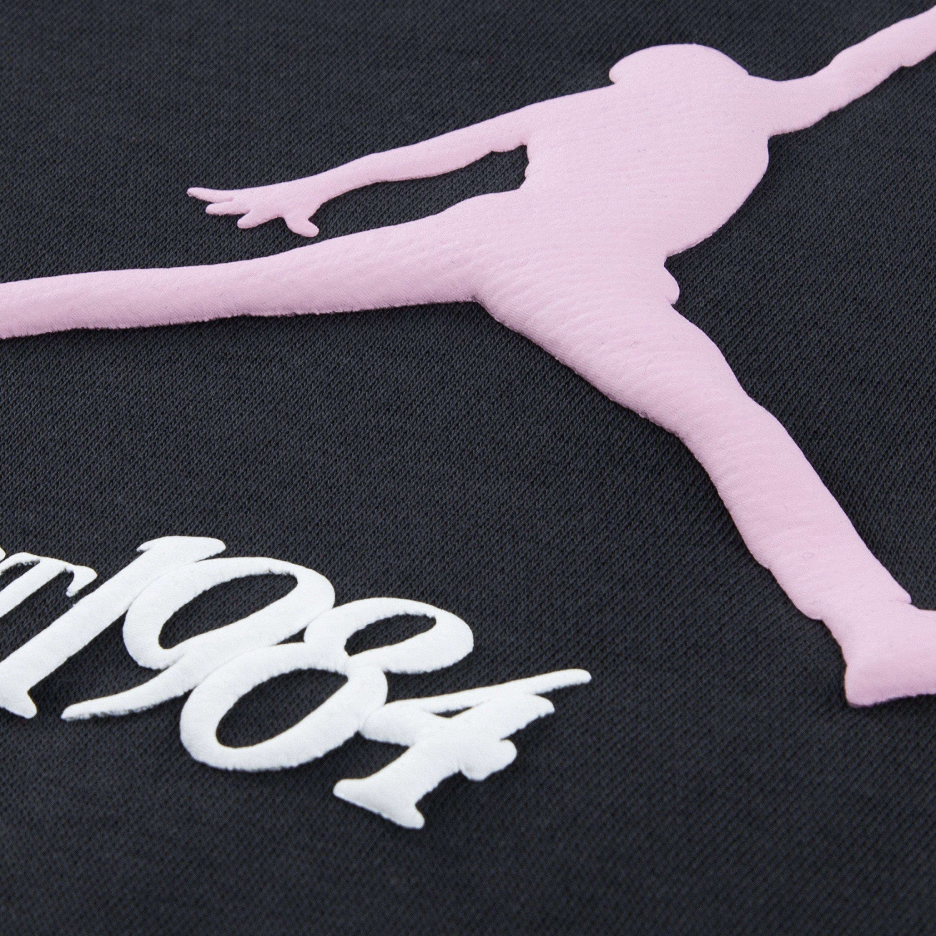 Jordan Big Girls' Grey/Pink Crew
