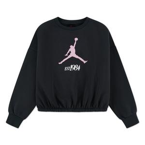 Jordan Big Girls' Crew - Grey/Pink