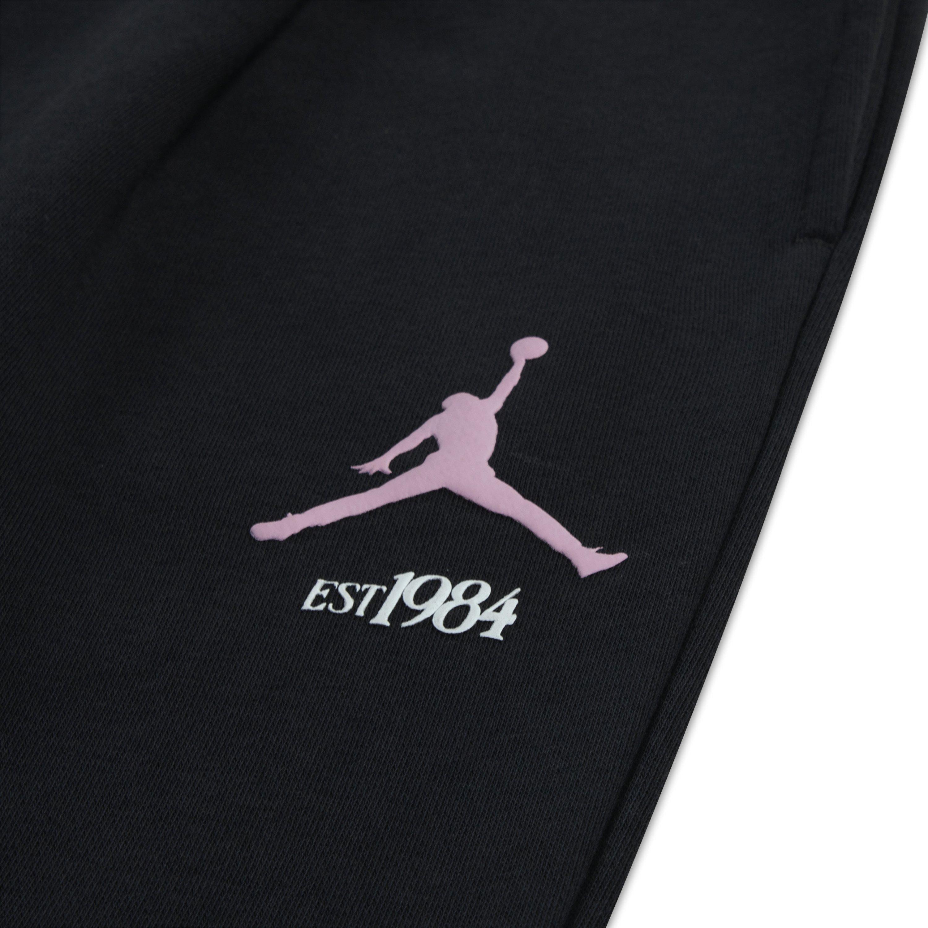Jordan Fleece Big Girls' Grey/Pink Pants