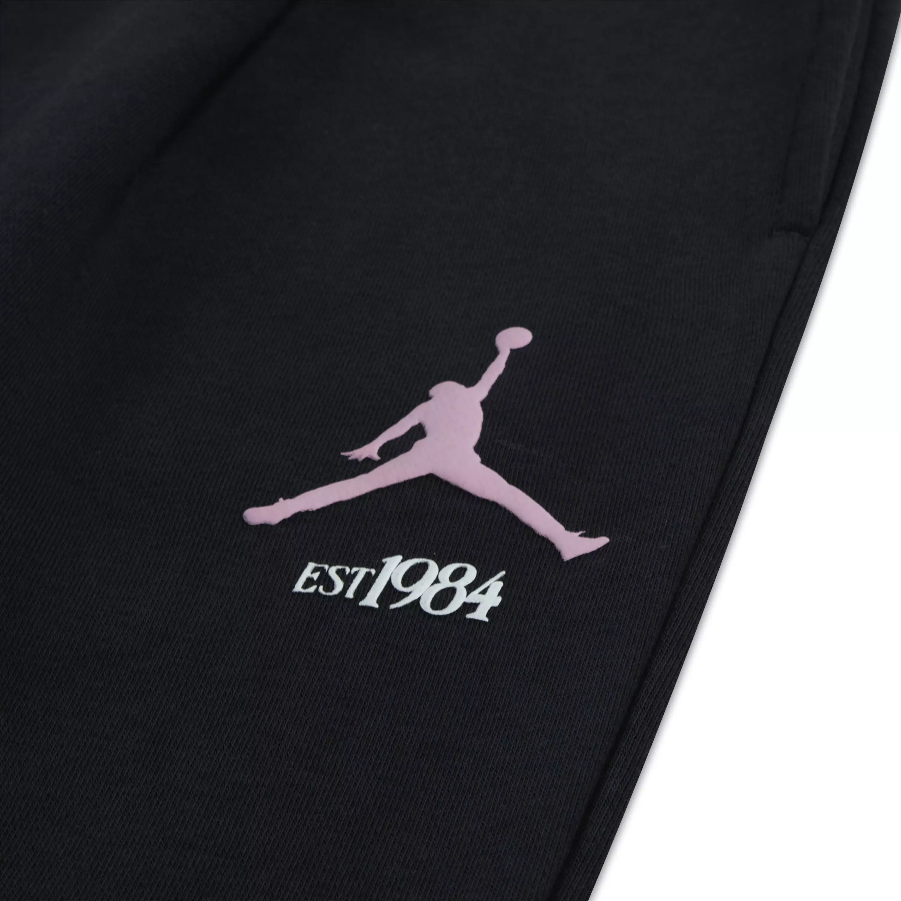 Jordan Big Girls' Fleece Pants - Grey/Pink - GREY/PINK