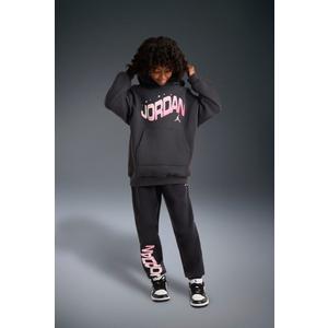 Jordan Big Girls' Fleece Pants - Grey/Pink