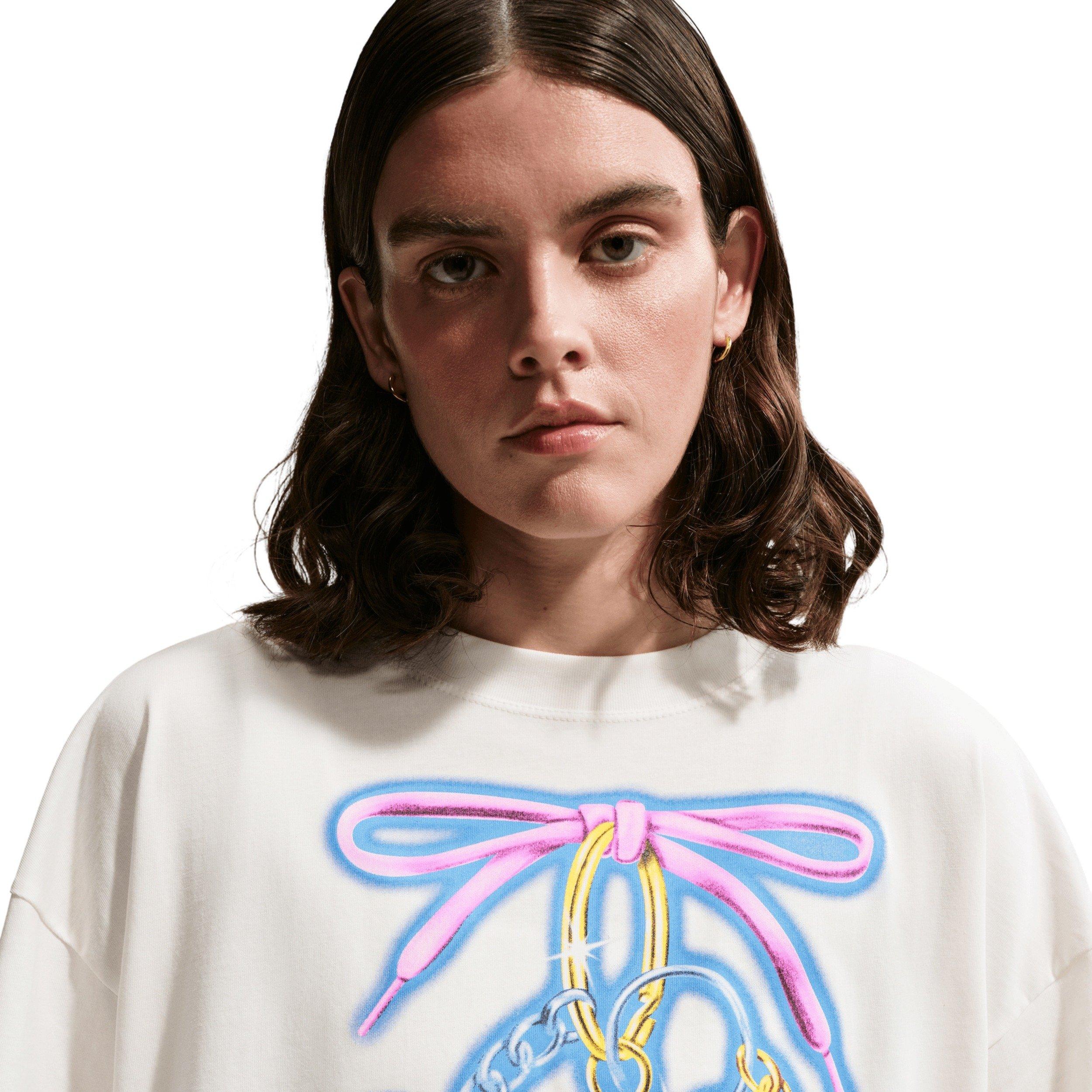 Nike Women's Sportswear Classic Oversized Tee - SAIL Thumbnail View 5