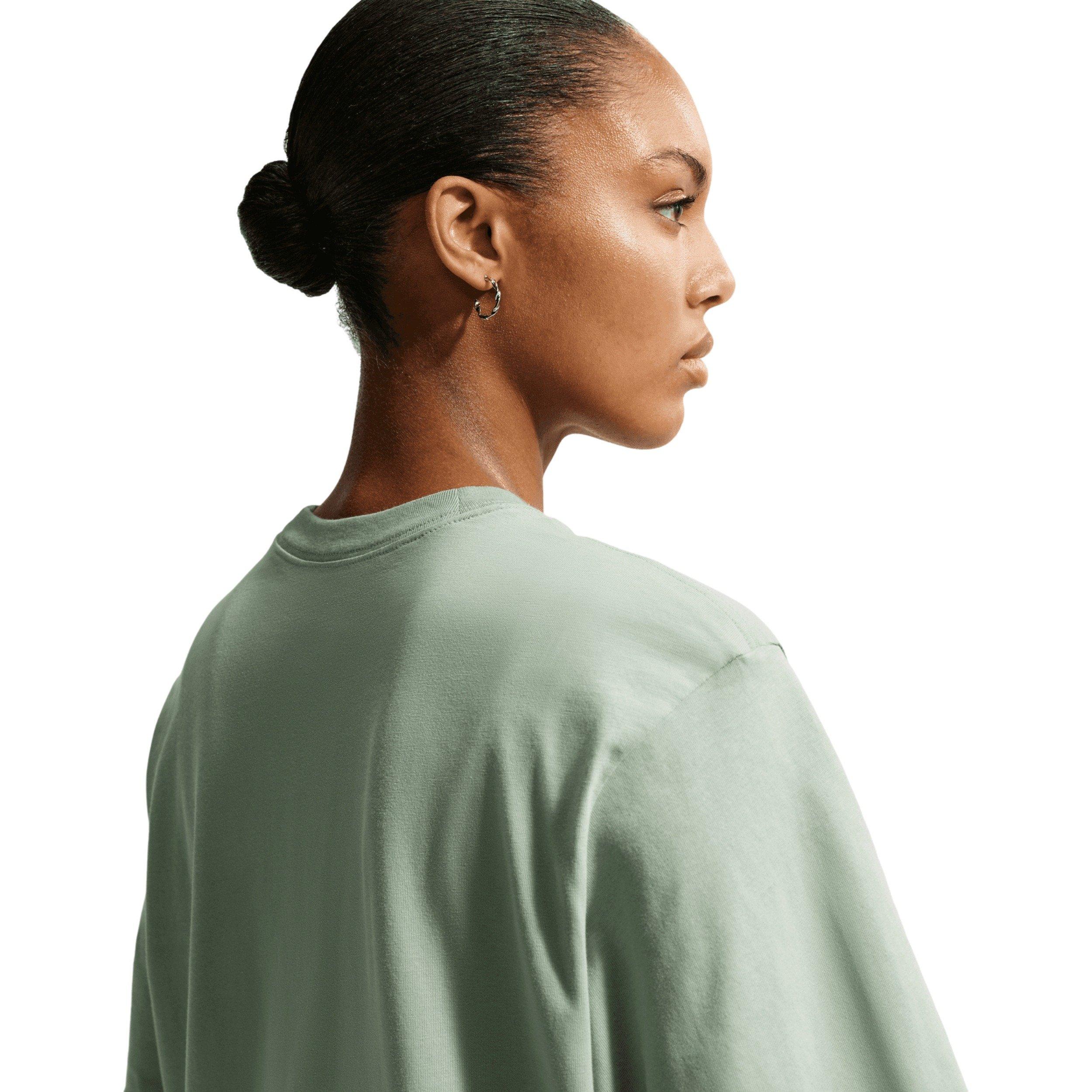 Nike Women's Sportswear Classic Loose Tee - Sage Green - SAGE GREEN Thumbnail View 4