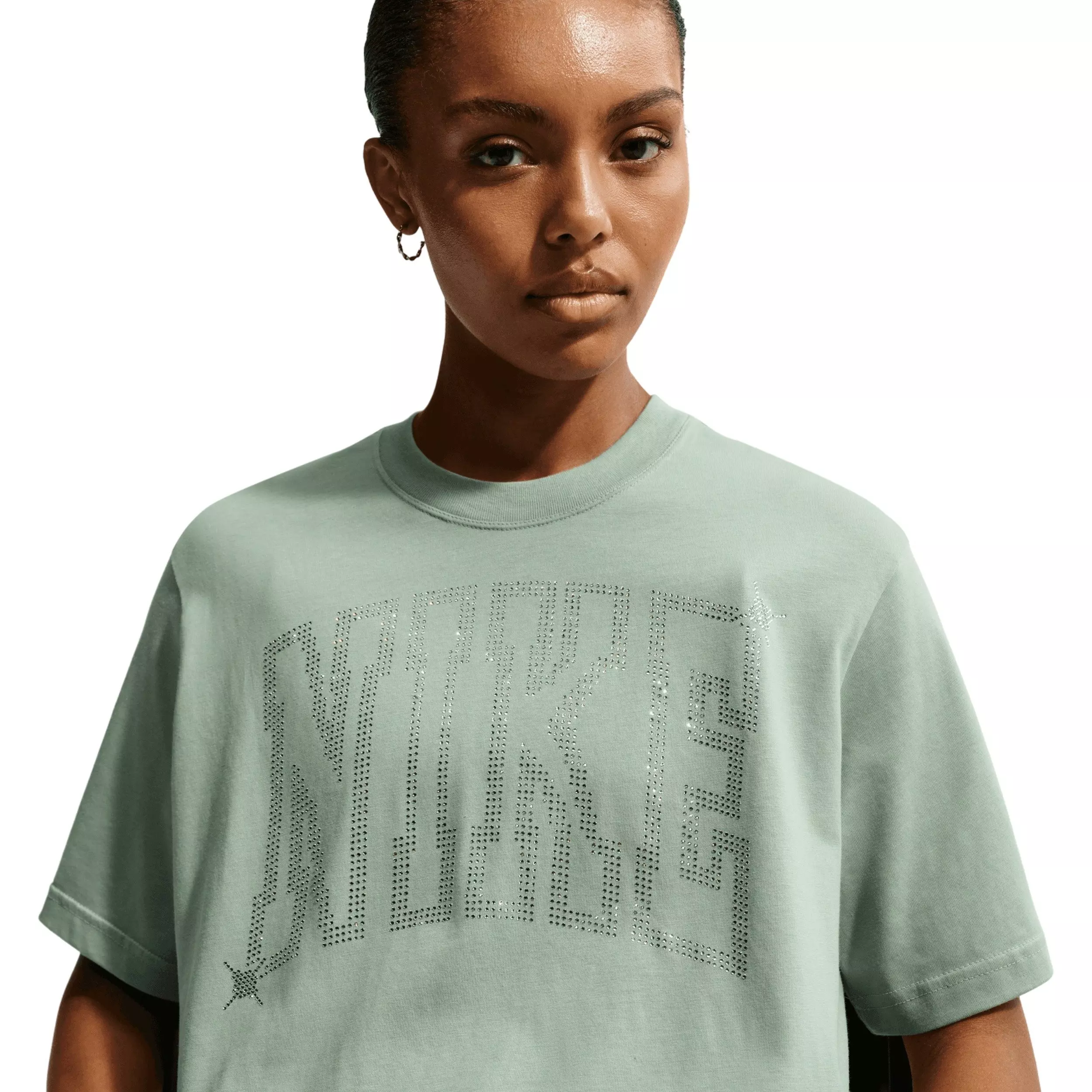 Nike Women's Sportswear Classic Loose Tee - Sage Green - SAGE GREEN
