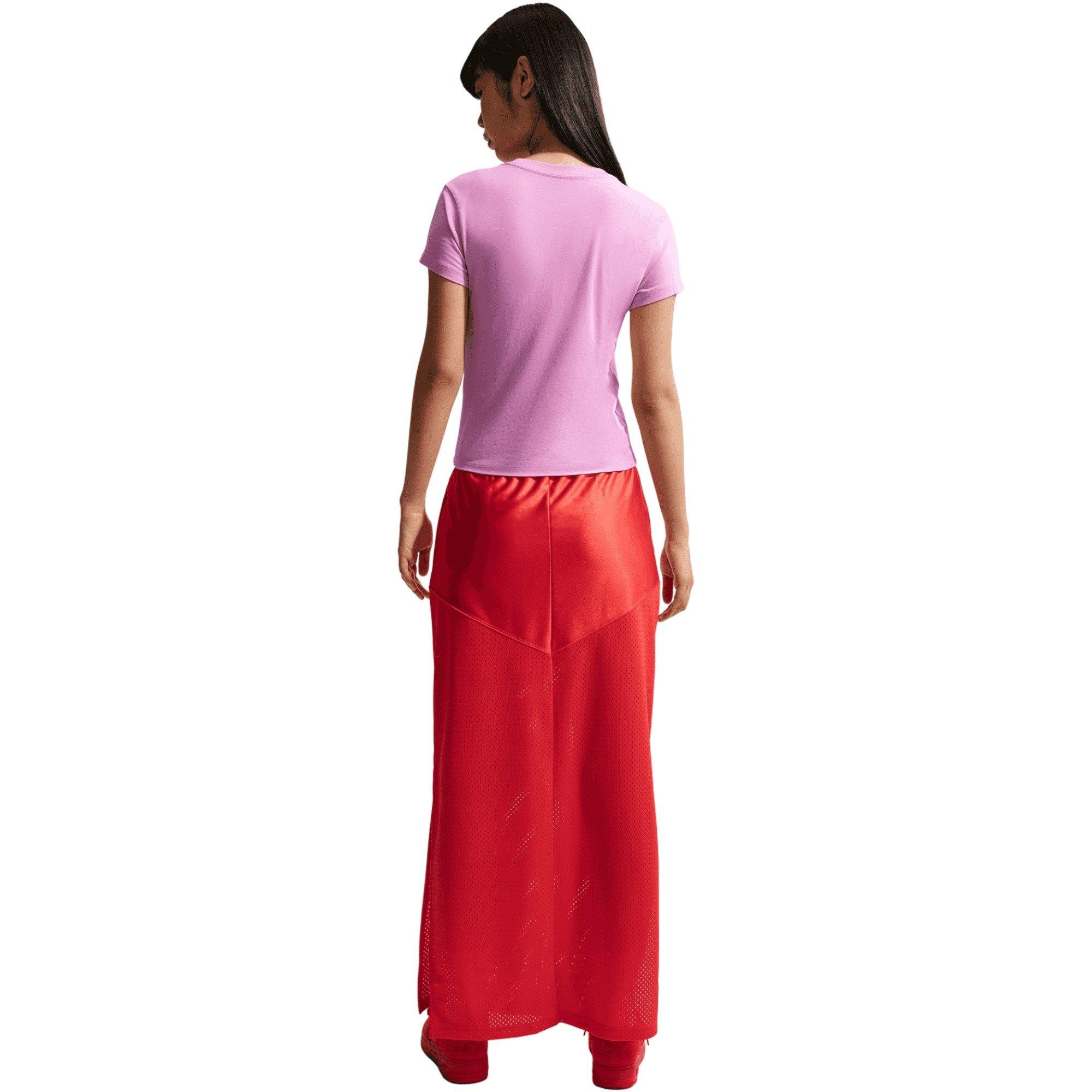 Nike Women's Sportswear Chill Knit Crop Tee - MAGENTA Thumbnail View 2