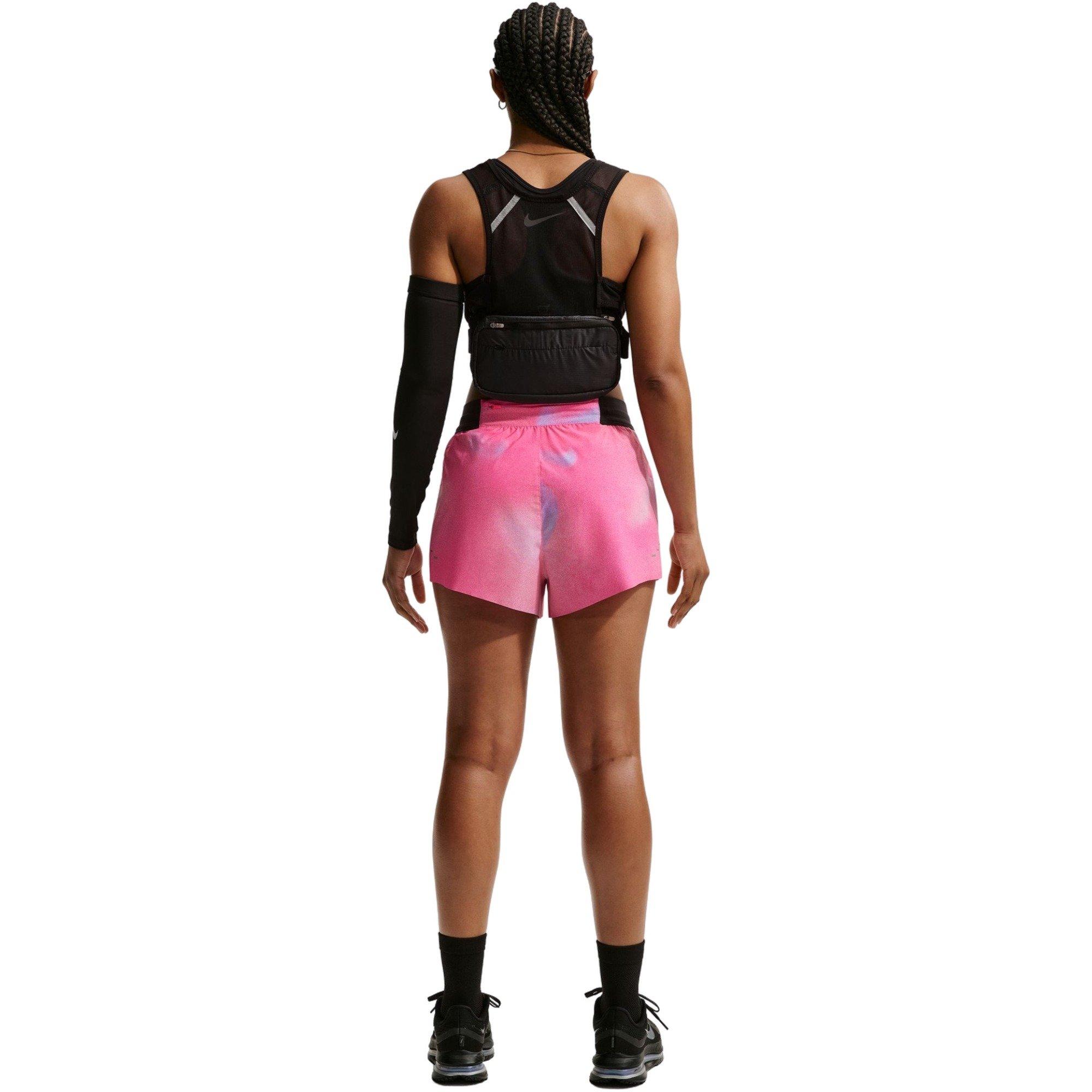 Nike Women's Swift Dri-FIT Mid-Rise 2.5" Brief-Lined Running Shorts - Hyper Pink - HYPER PINK Thumbnail View 2