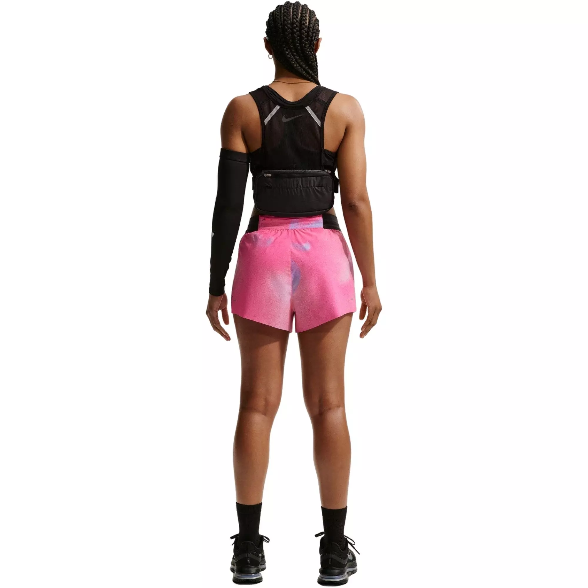 Nike Women's Swift Dri-FIT Mid-Rise 2.5" Brief-Lined Running Shorts - Hyper Pink - HYPER PINK