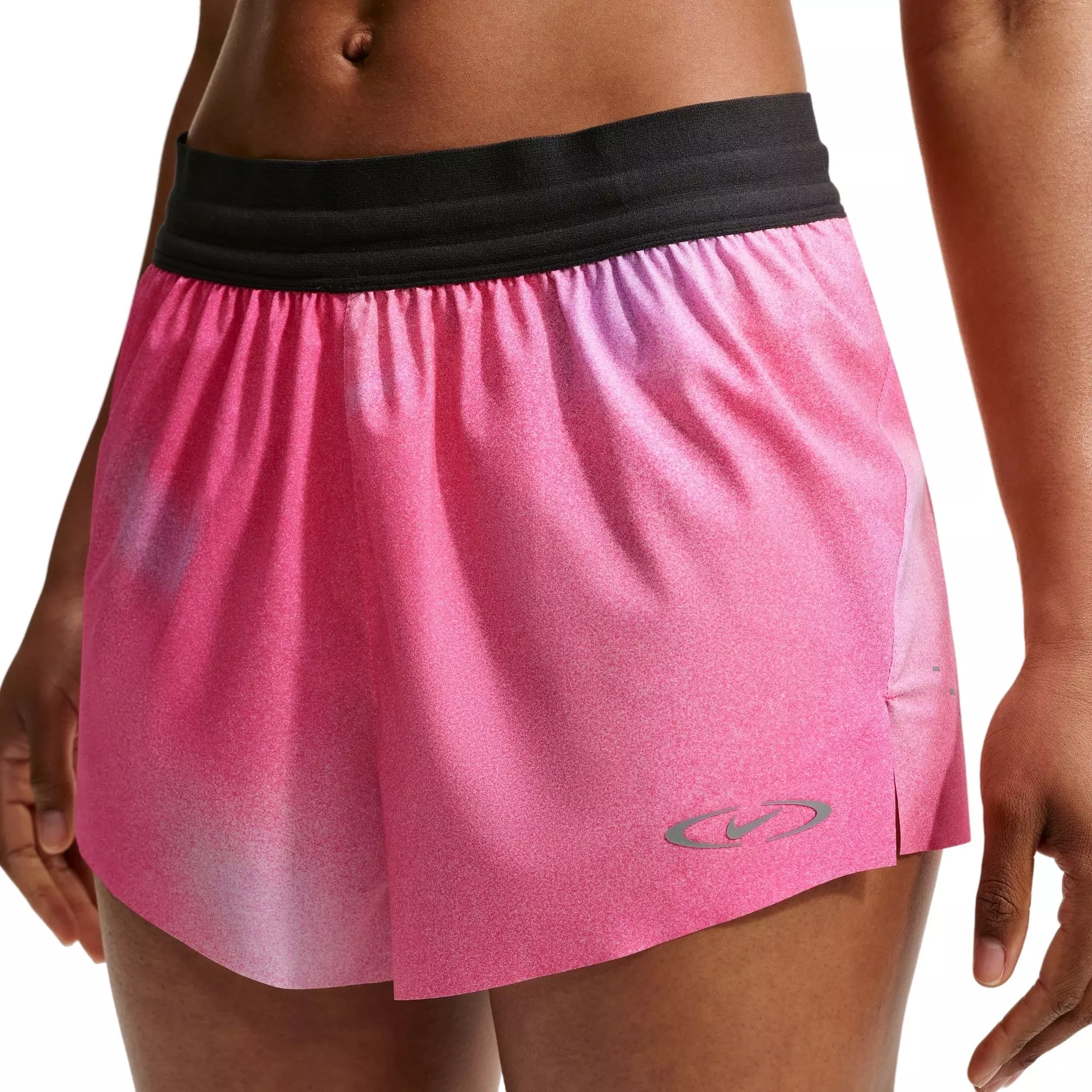 Nike Women's Swift Dri-FIT Mid-Rise 2.5" Brief-Lined Running Shorts - Hyper Pink - HYPER PINK