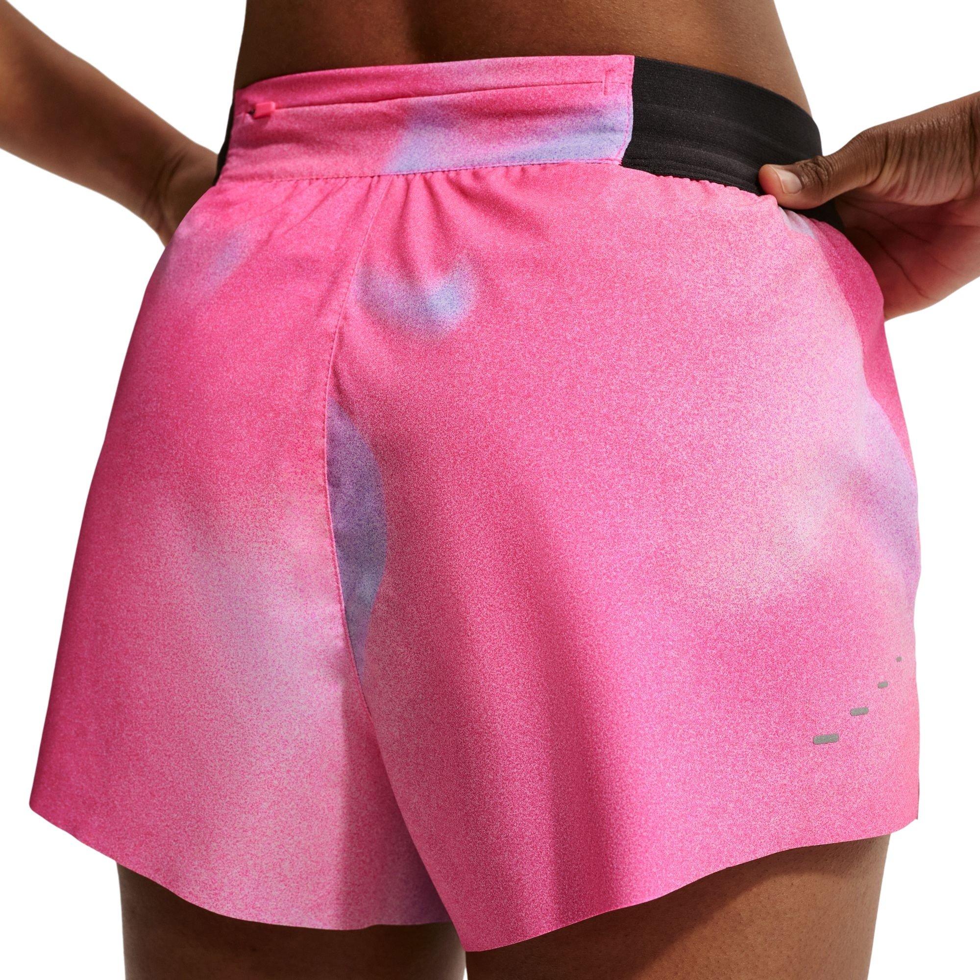 Nike Women's Swift Dri-FIT Mid-Rise 2.5" Brief-Lined Running Shorts - Hyper Pink - HYPER PINK Thumbnail View 4