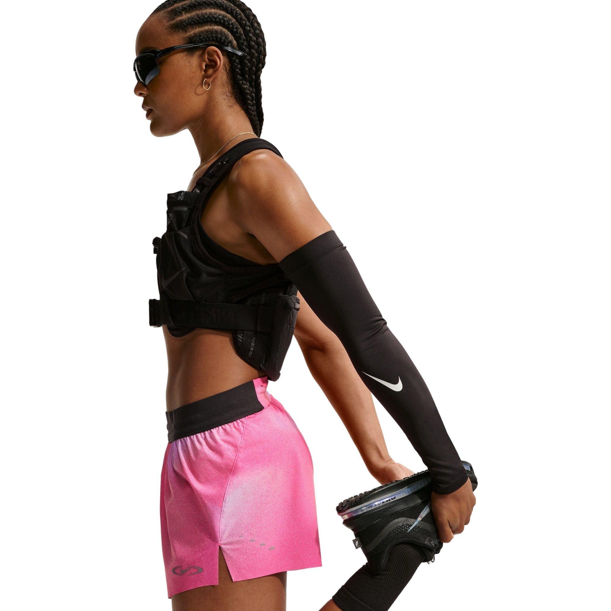 Nike Women's Swift Dri-FIT Mid-Rise 2.5" Brief-Lined Running Shorts - Hyper Pink - HYPER PINK Thumbnail View 5