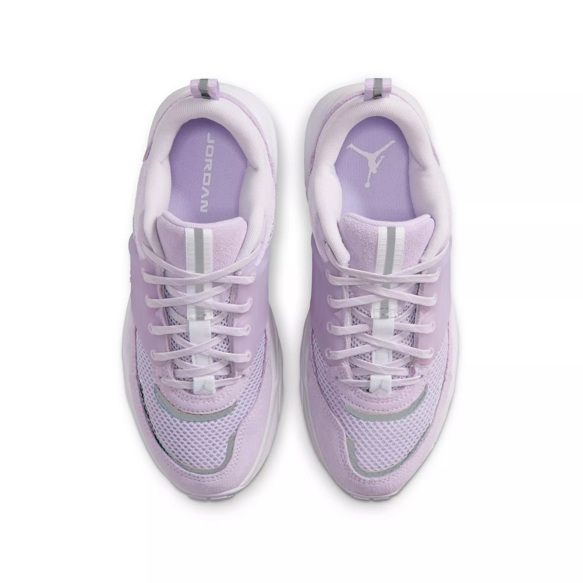 Jordan Trunner O/S "Violet Mist/White/Barely Grape" Grade School Girls' Shoe - PURPLE