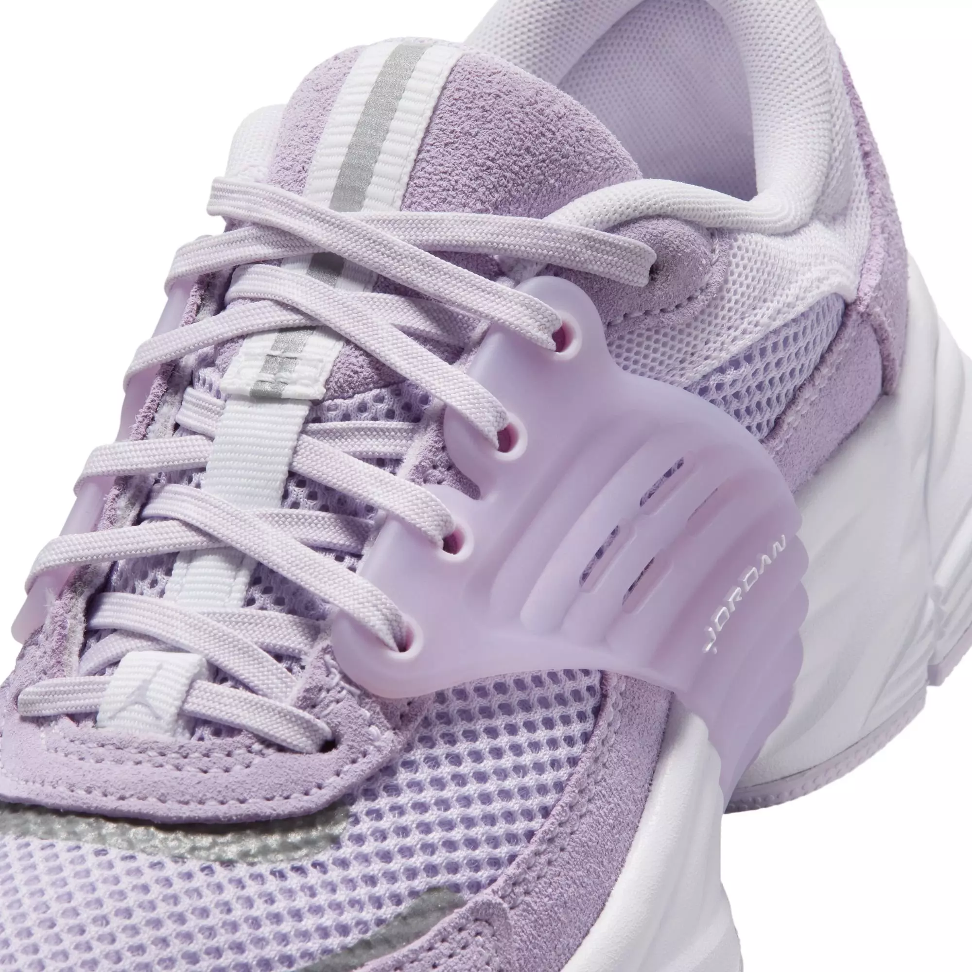 Jordan Trunner O/S "Violet Mist/White/Barely Grape" Grade School Girls' Shoe - PURPLE