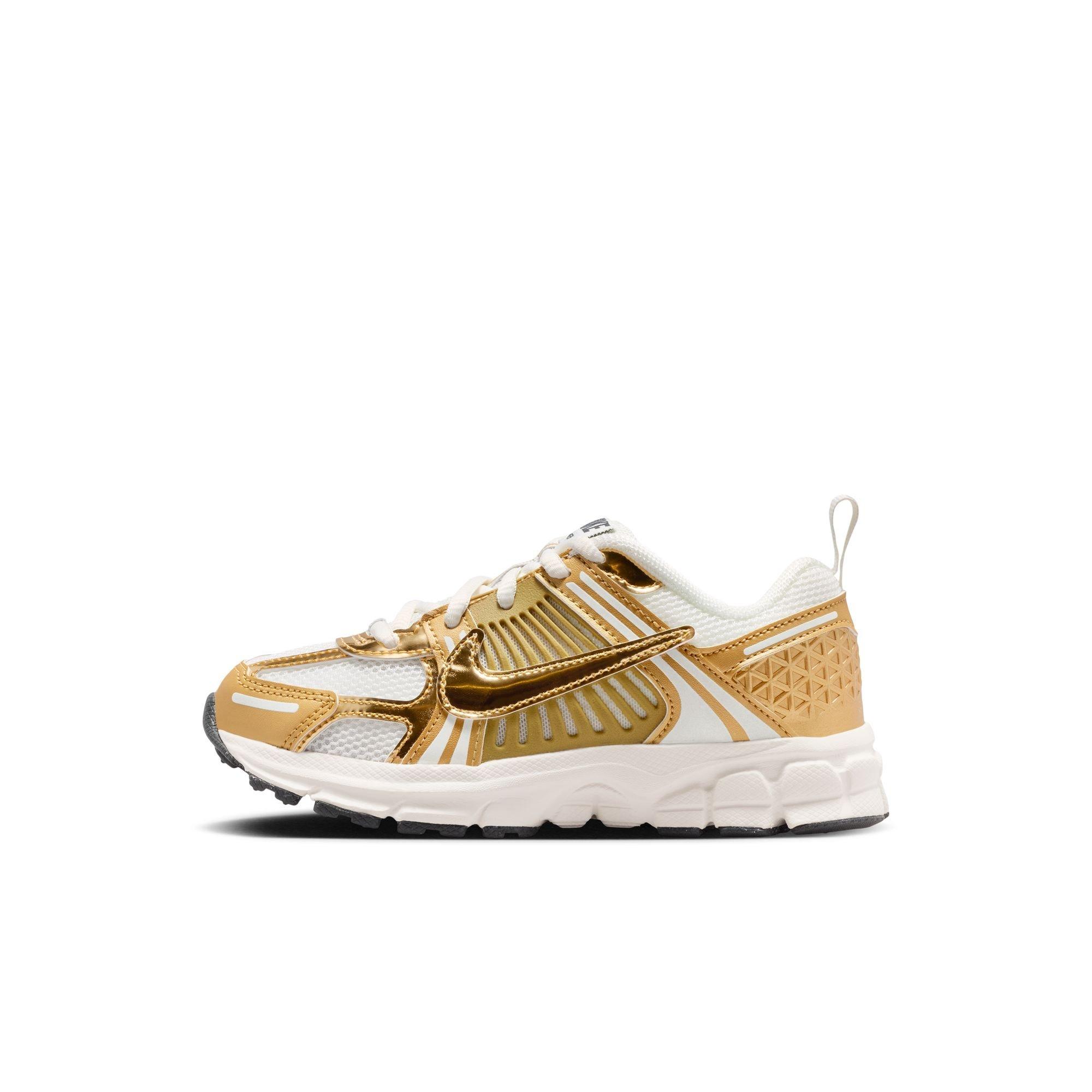 Nike Vomero 5 Preschool Girls' "Sail/Metallic Gold/Anthracite" Shoe