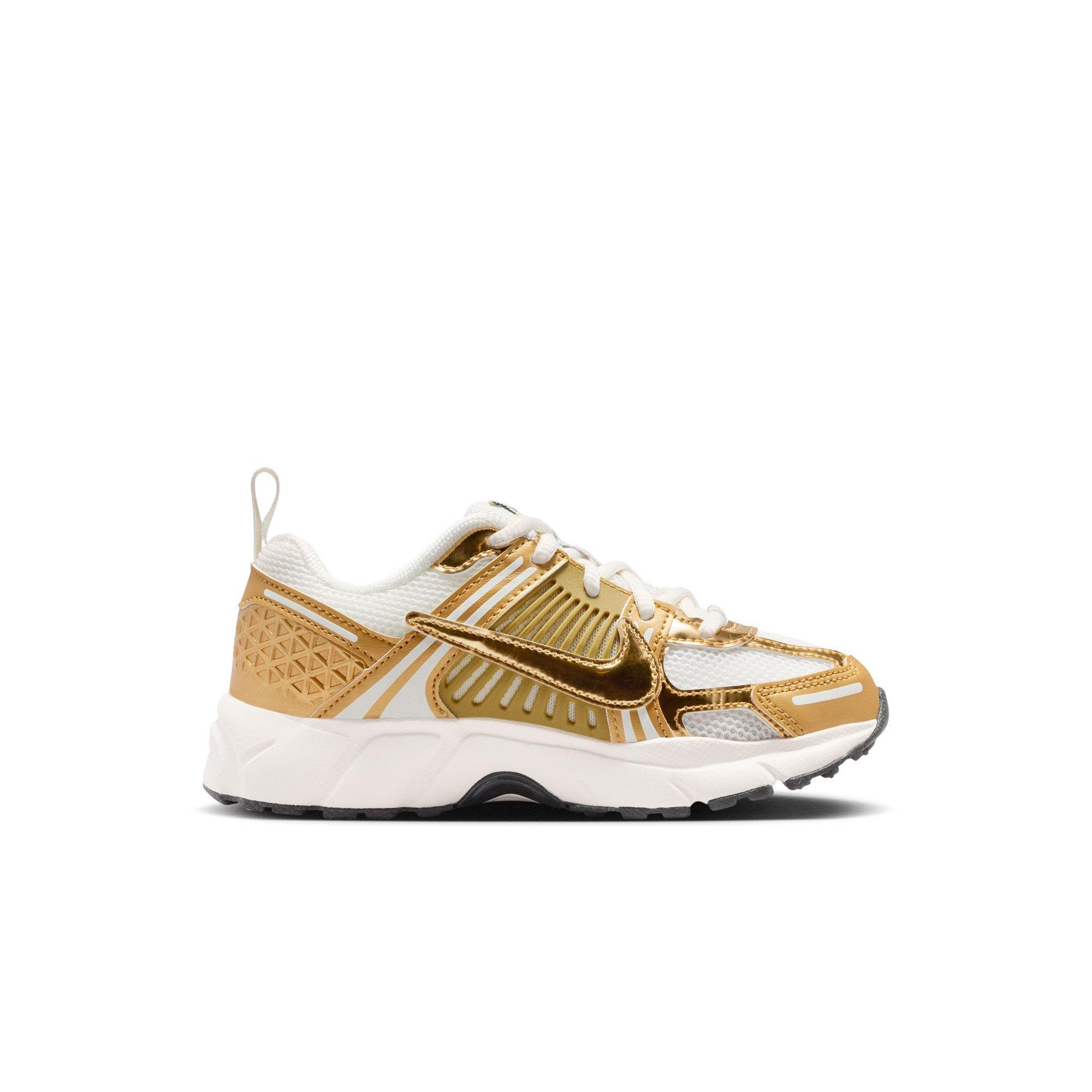 Nike Vomero 5 Preschool Girls' "Sail/Metallic Gold/Anthracite" Shoe