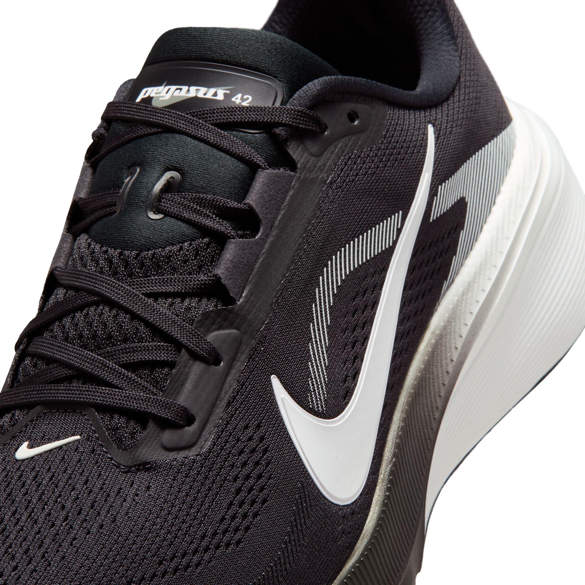 Nike Pegasus 42 "Black/White" Men's Road Running Shoe - BLACK/WHITE/PHOTON DUST Thumbnail View 5