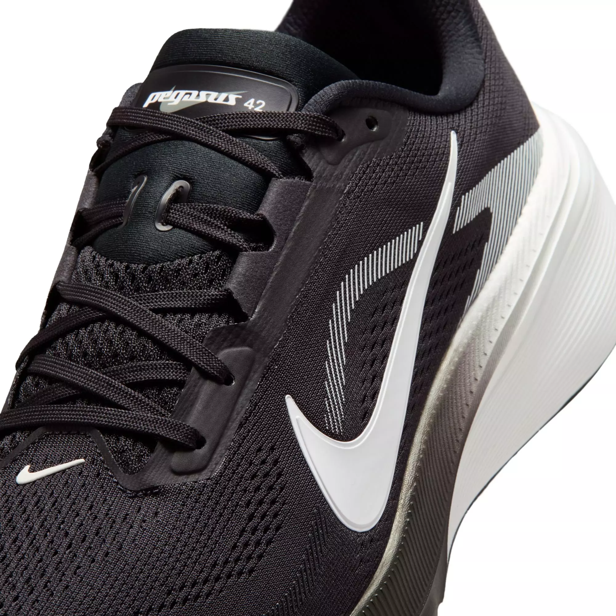 Nike Pegasus 42 "Black/White" Men's Road Running Shoe - BLACK/WHITE/PHOTON DUST
