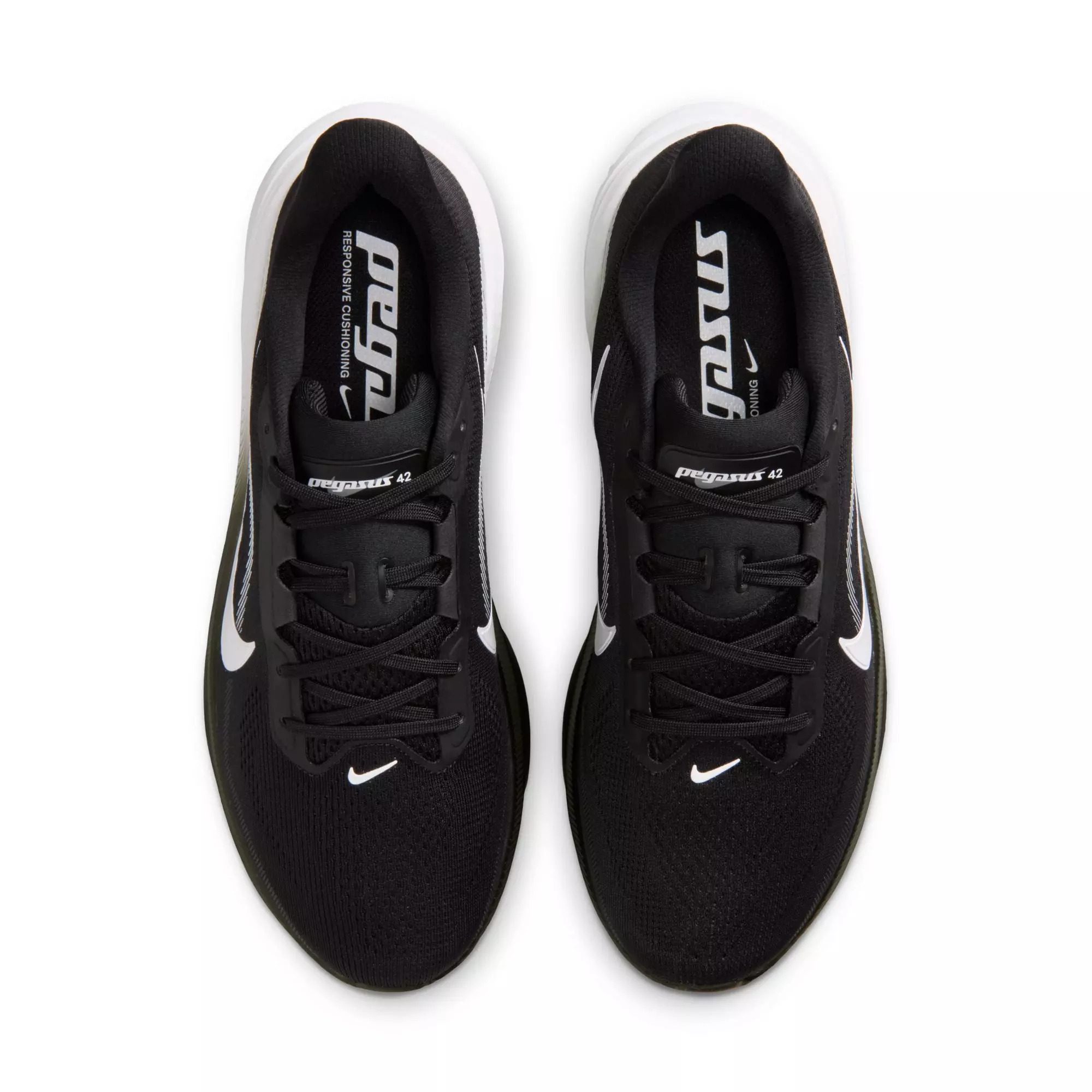 Nike Pegasus 42 "Black/White" Men's Road Running Shoe - BLACK/WHITE/PHOTON DUST