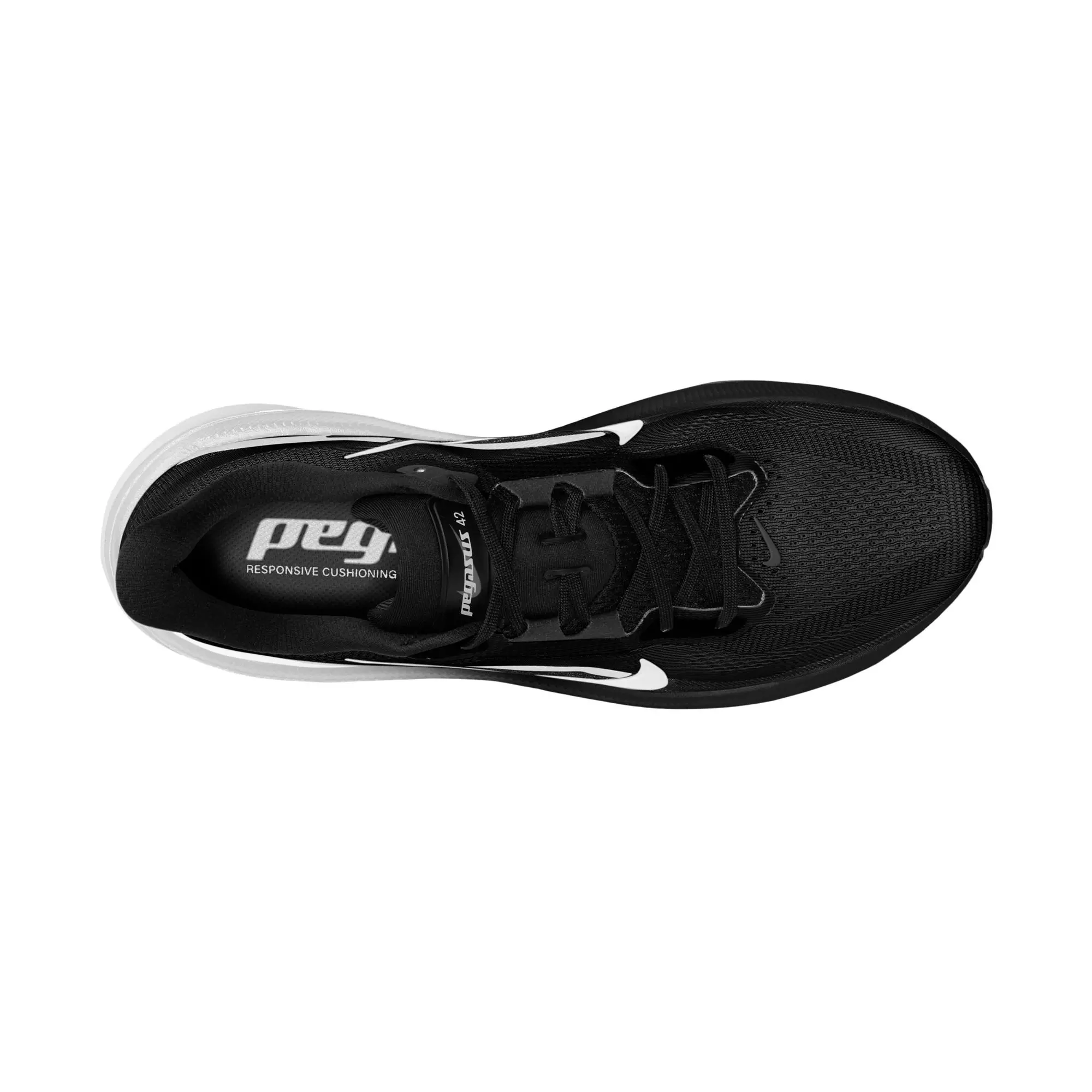 Nike Pegasus 42 "Black/White" Men's Road Running Shoe - BLACK/WHITE/PHOTON DUST